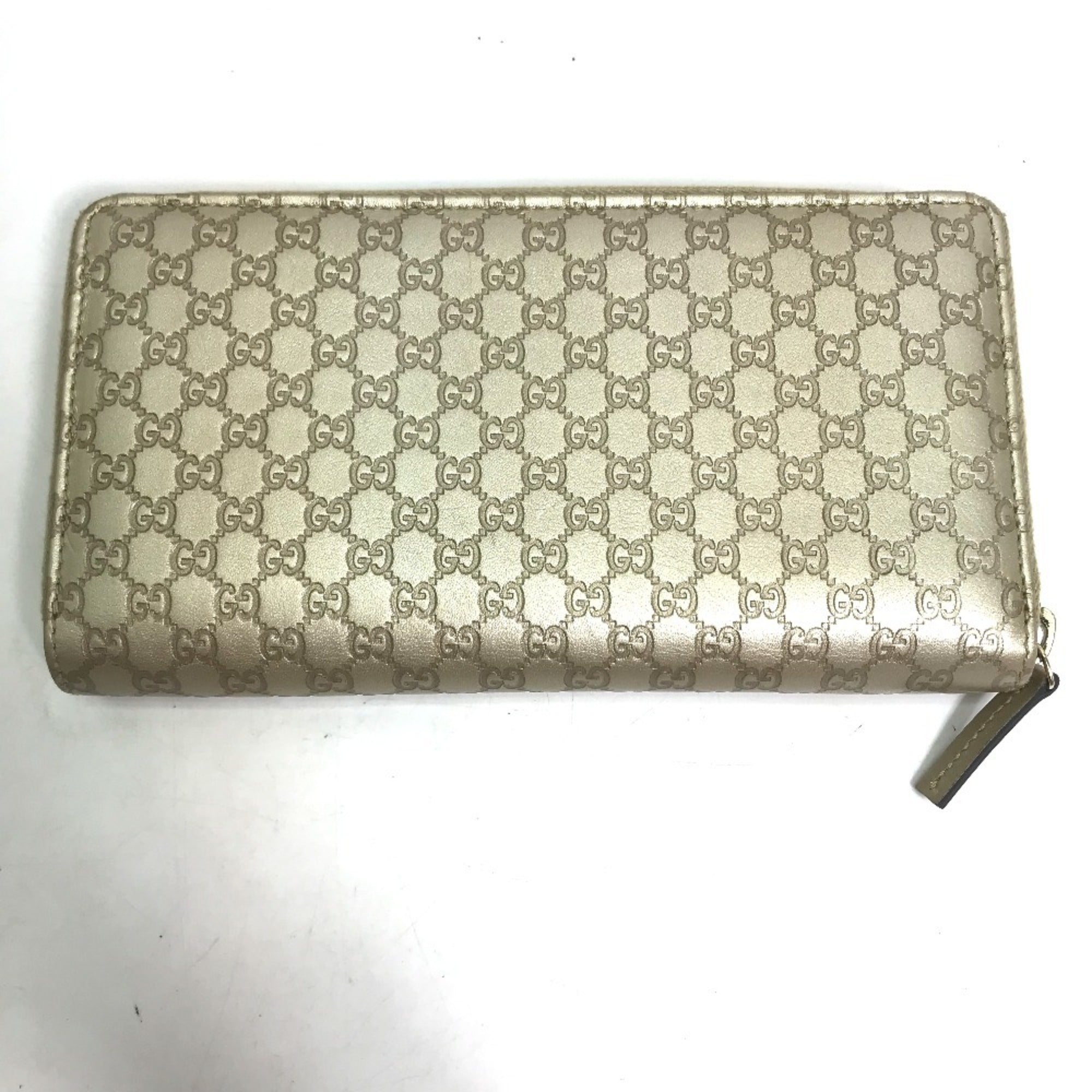 Gucci Gold Leather Long Wallet (Bi-Fold) (Pre-Owned)