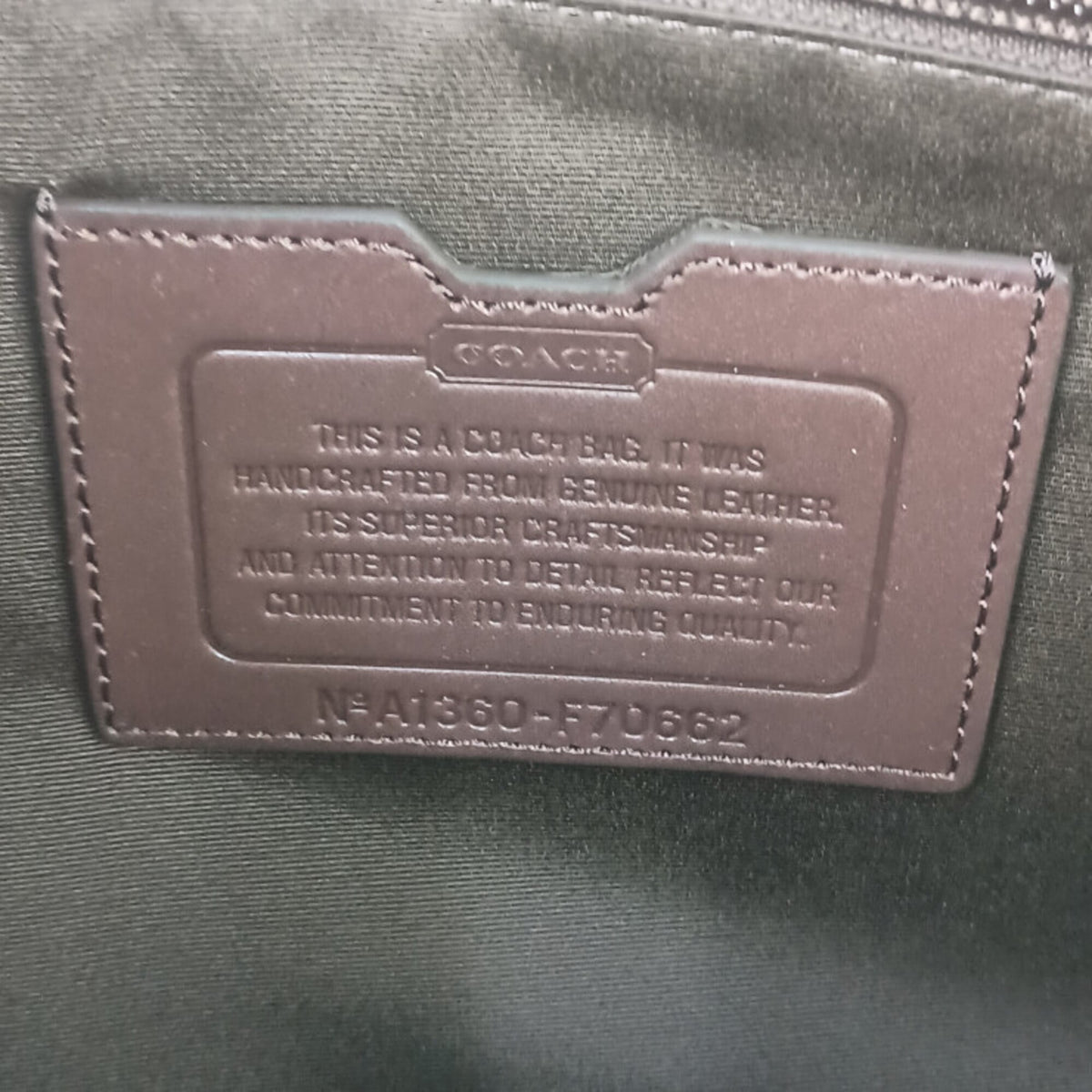 Coach Lexington Brown Leather Briefcase Handbag Shoulder Bag Tote Bag (Pre-Owned)