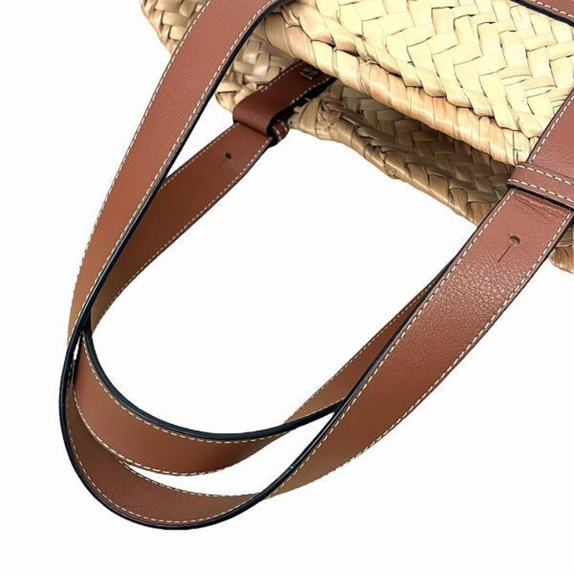 Loewe Brown Leather Basket Handbag (Pre-Owned)