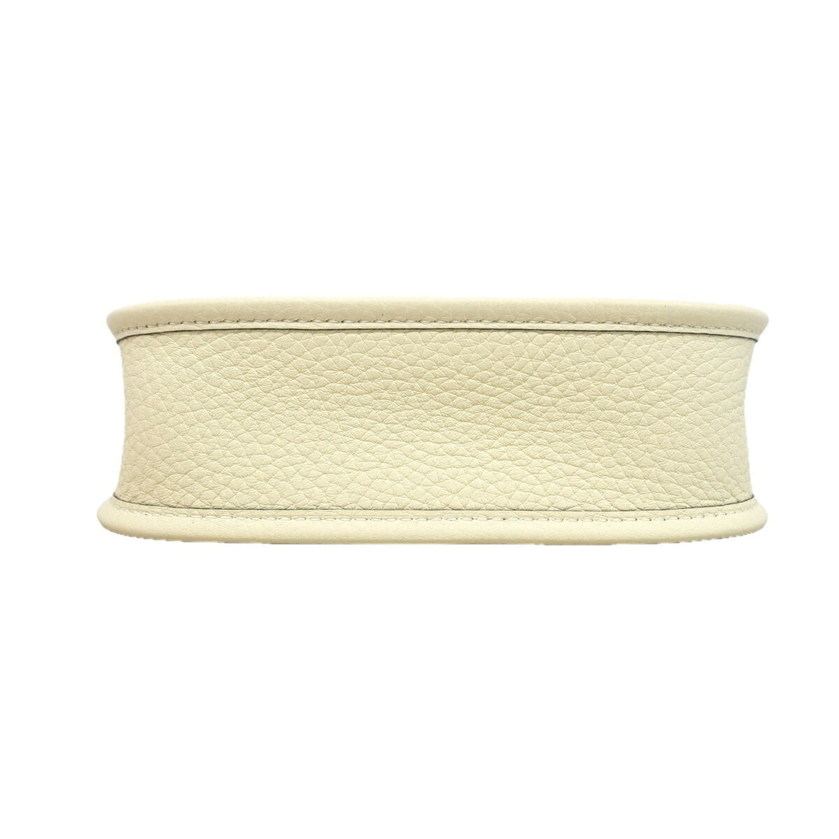 Hermes Cream Taurillon Clemence Leather Shoulder Bag (Pre-Owned)