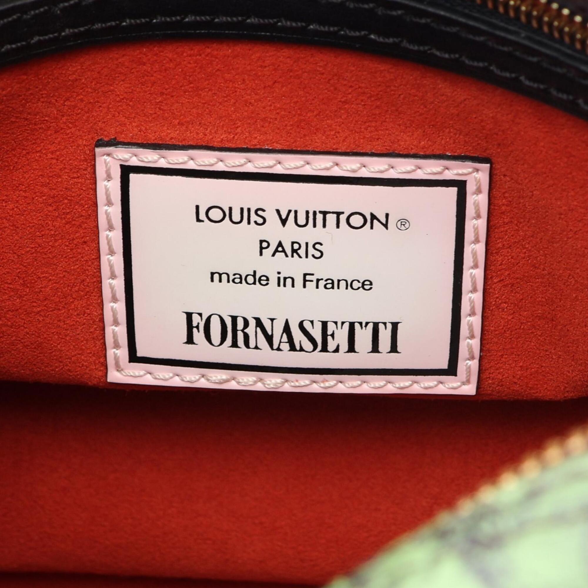 Louis Vuitton Brown Multi-Color Coated Canvas Leather Handbag (Pre-Owned)