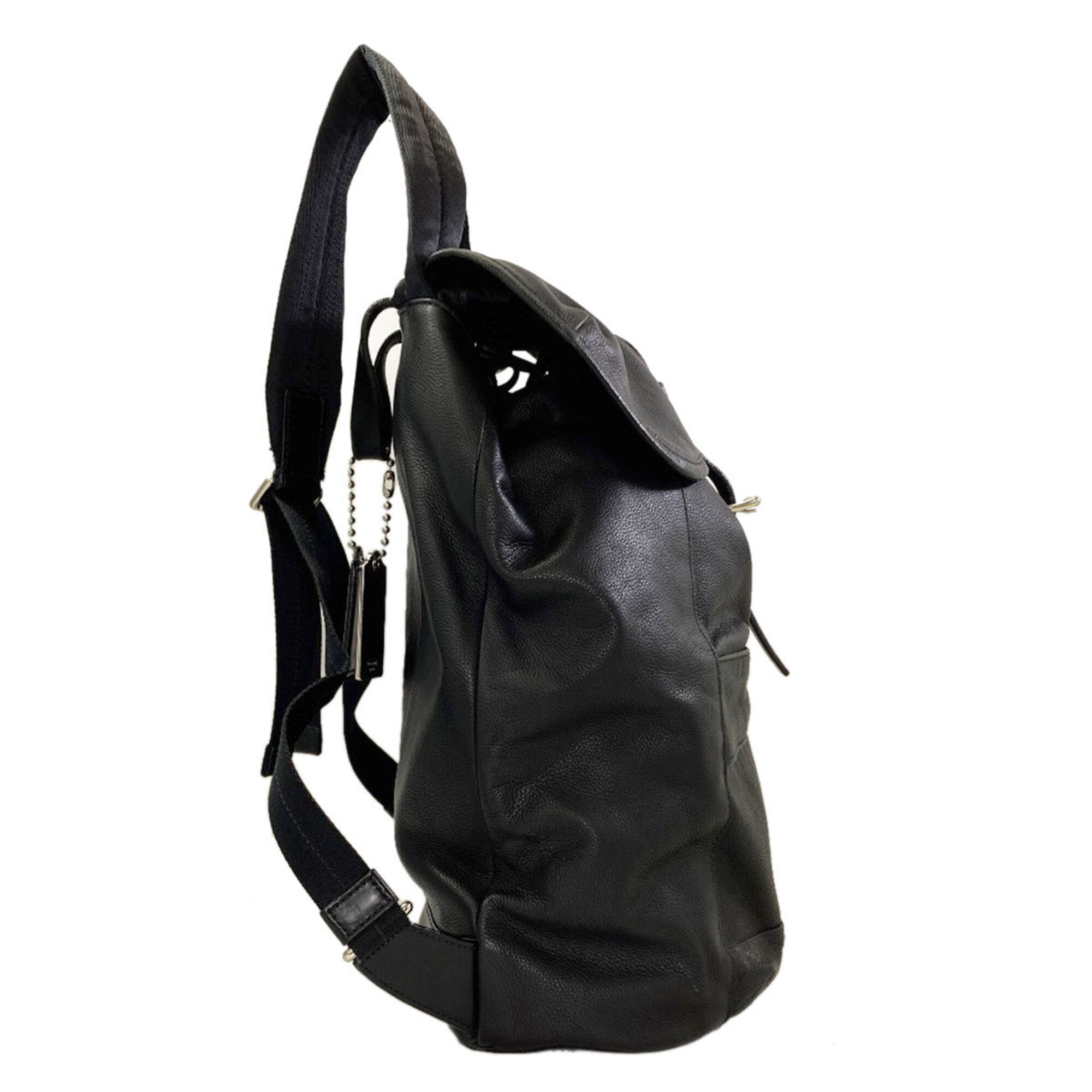 Coach Black Leather Backpack (Pre-Owned)