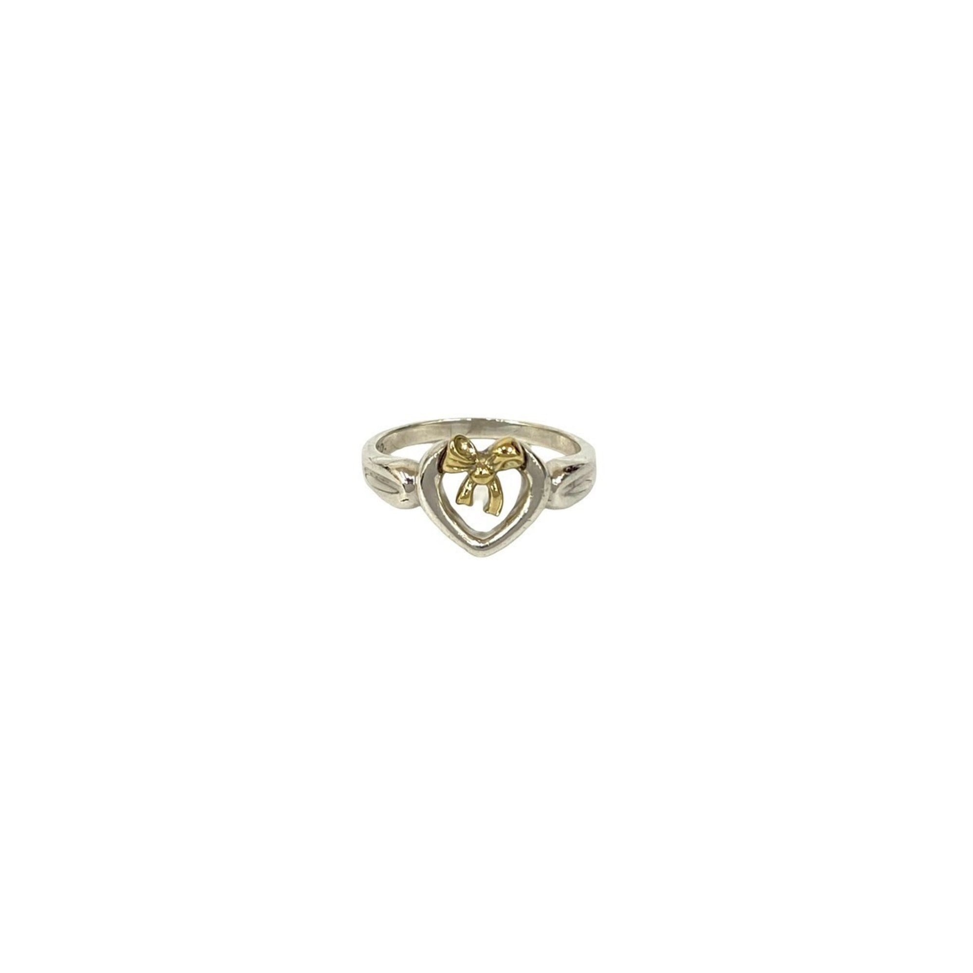 Tiffany Gold Silver Gold (18K) Silver 925 Band Ring (Pre-Owned)