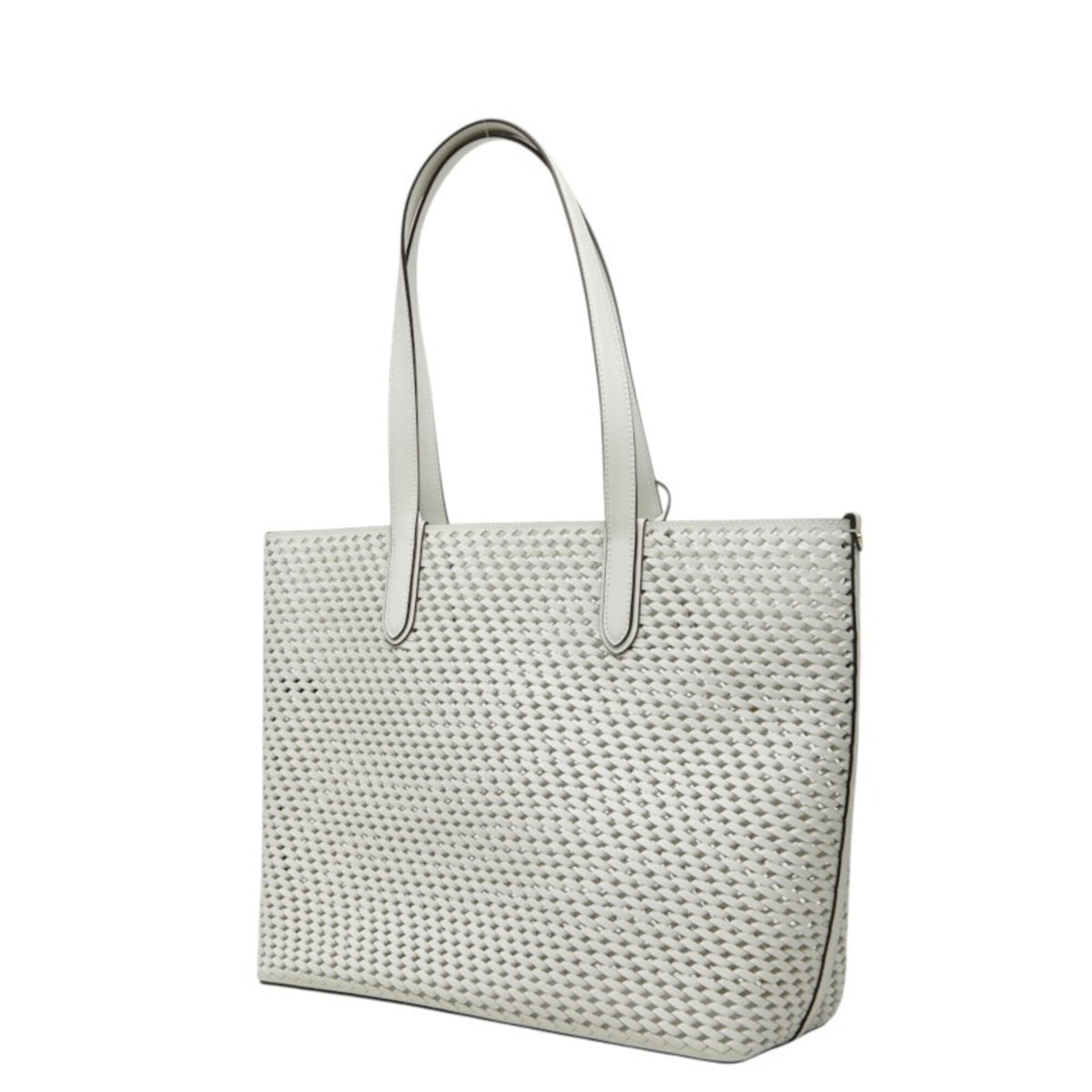 Michael Kors White Leather Pouch Shoulder Bag Tote Bag (Pre-Owned)