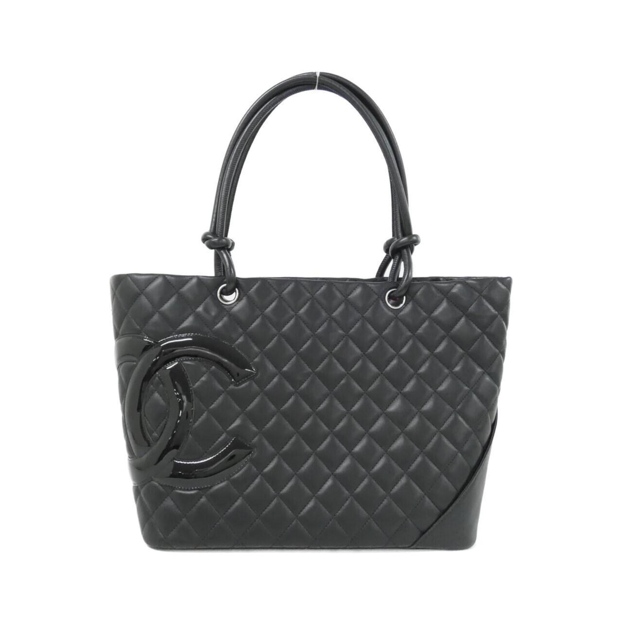 Chanel Black Leather Handbag (Pre-Owned)
