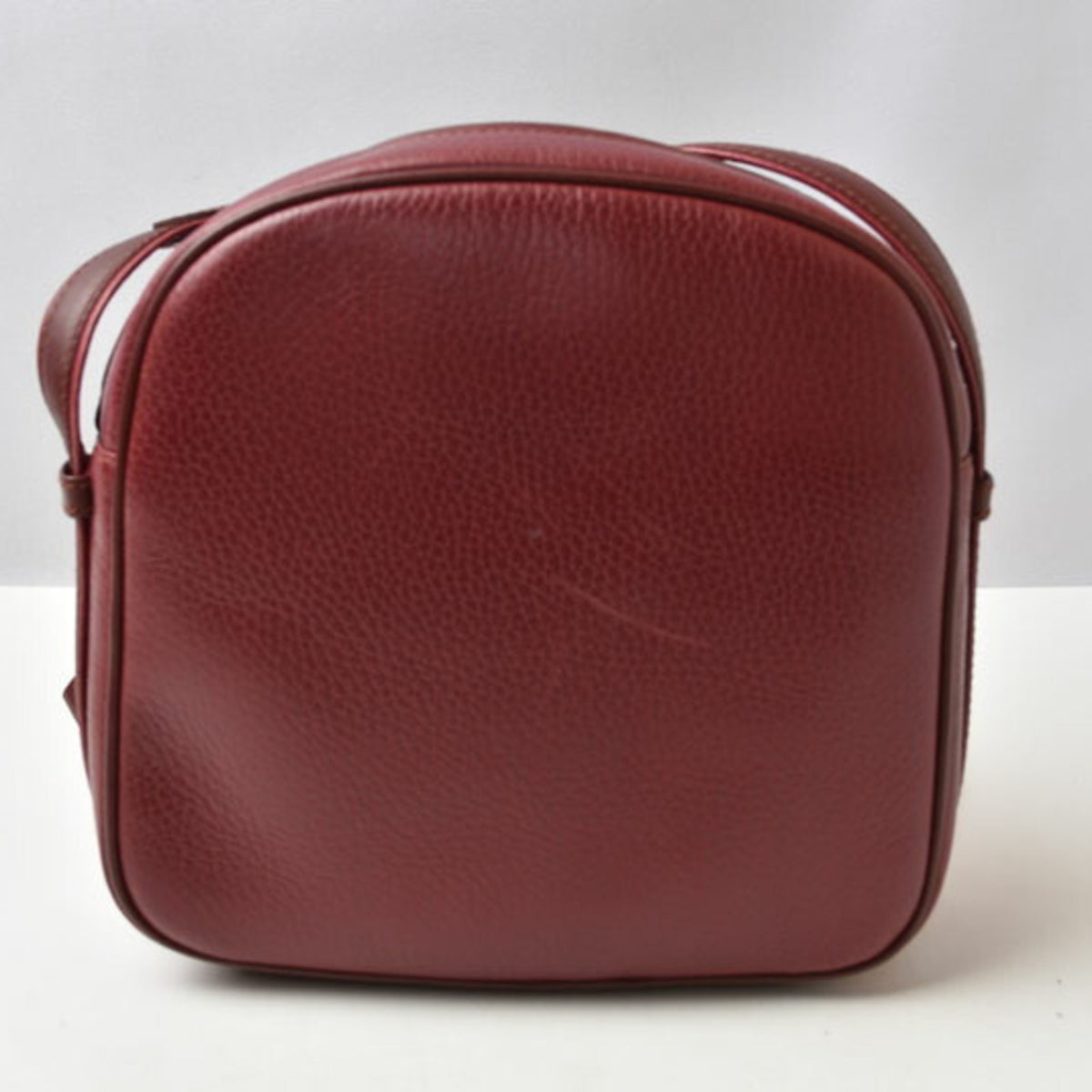 Cartier Must Bordeaux Leather Shoulder Bag (Pre-Owned)