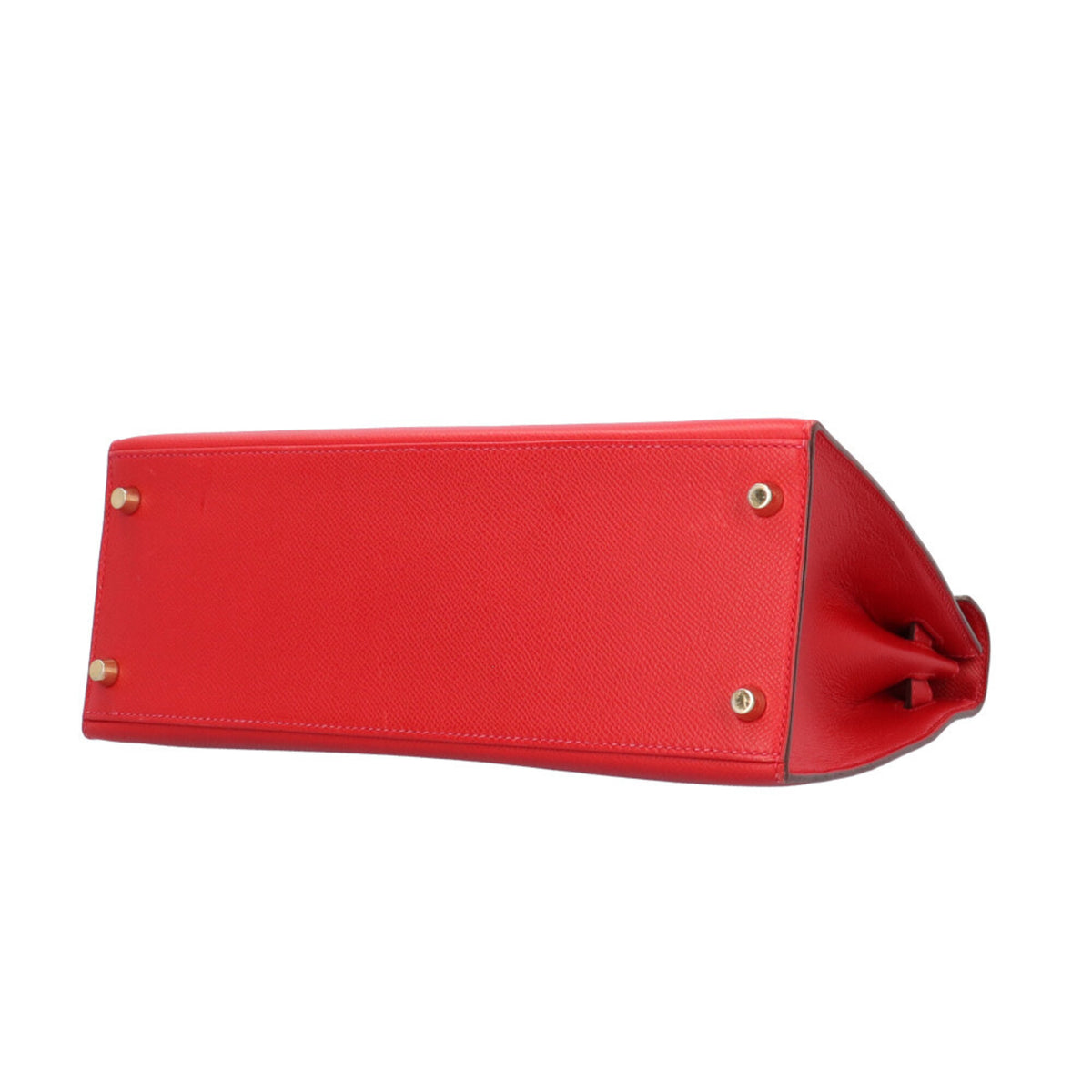 Hermes Red Color Rouge Casaque Epsom Leather Shoulder Bag (Pre-Owned)