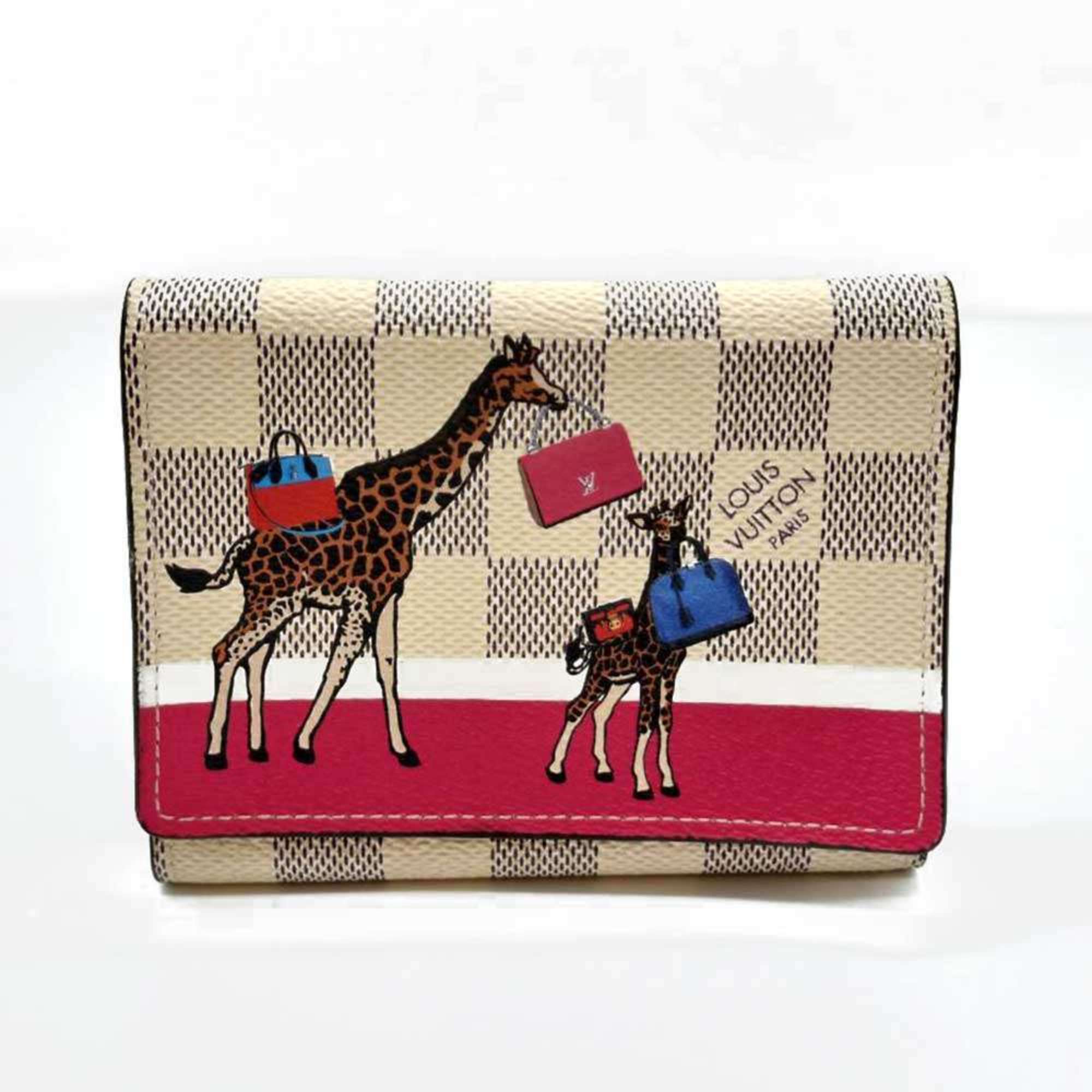 Louis Vuitton Damier Azur Multi-Color Damier Azur Wallet (Tri-Fold) (Pre-Owned)
