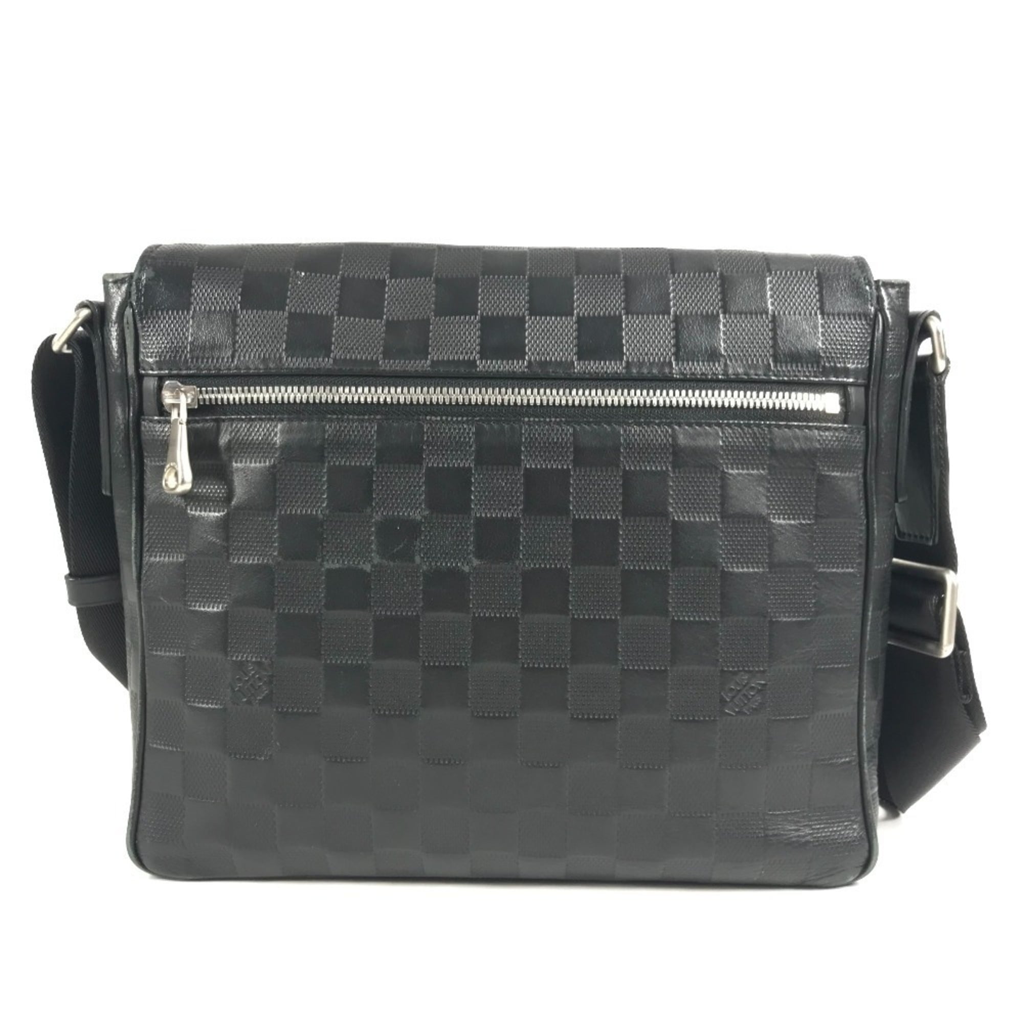 Louis Vuitton Black Onyx Damier Infini Leather Shoulder Bag (Pre-Owned)