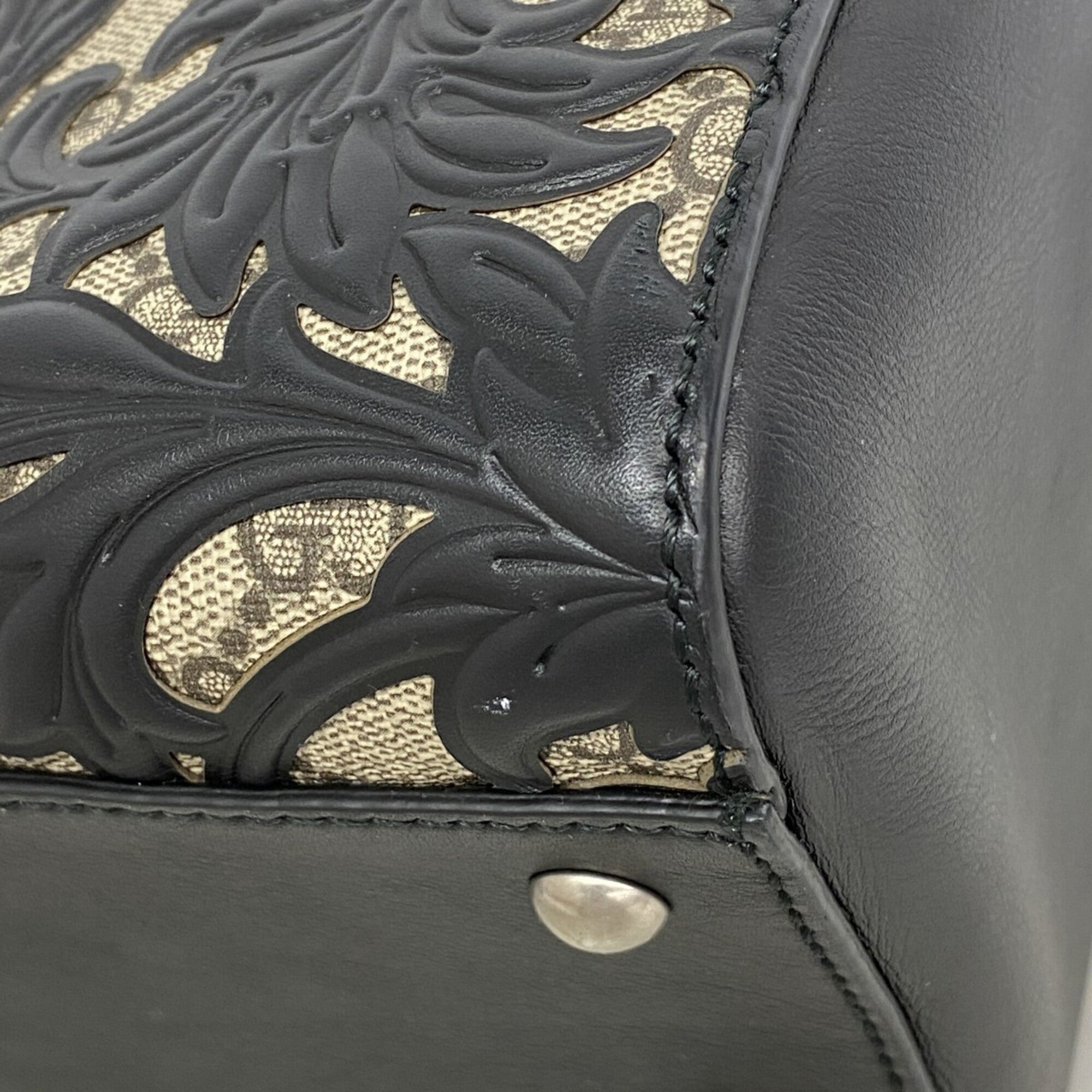 Gucci Black Pvc Handbag (Pre-Owned)