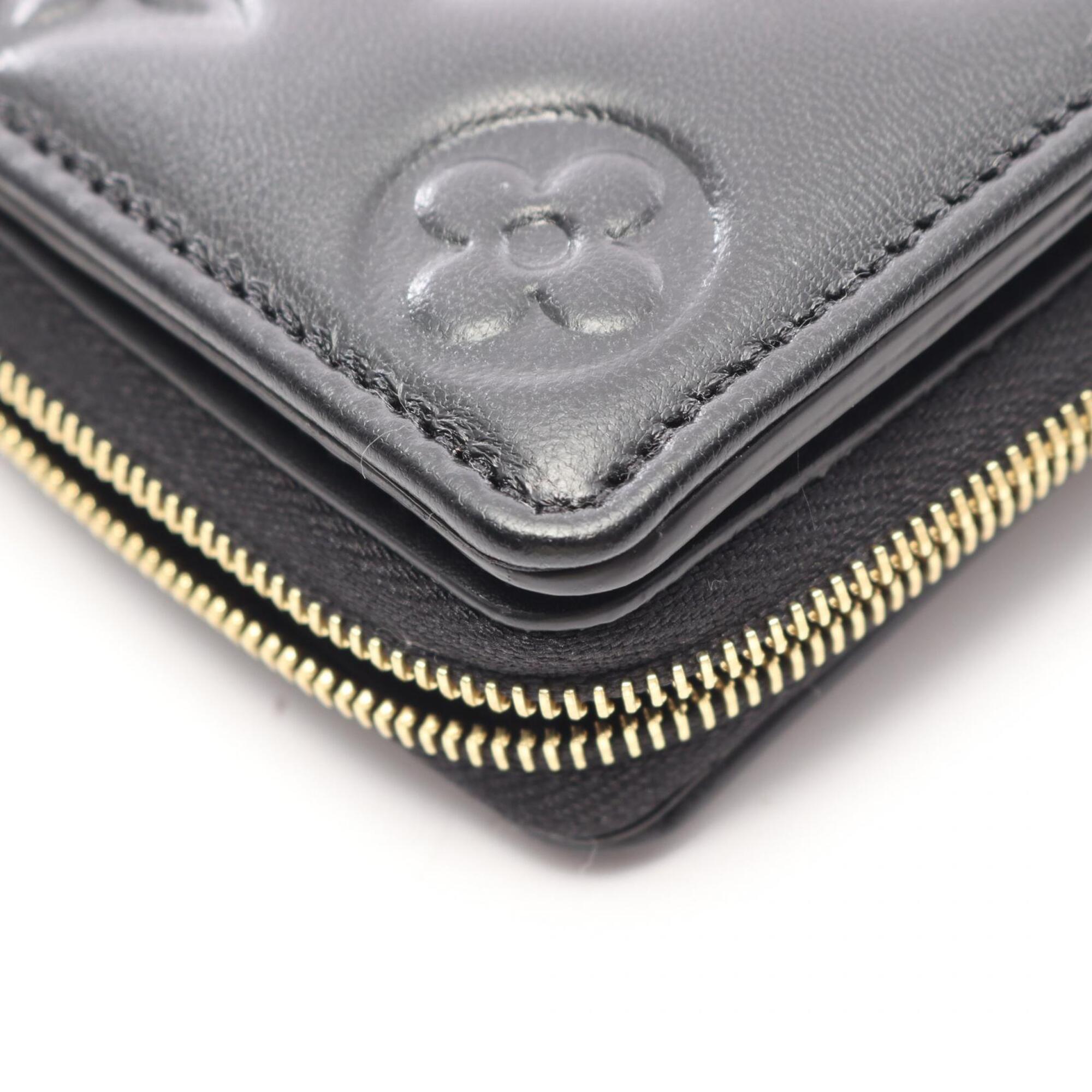 Louis Vuitton Black Monogram Leather Wallet (Bi-Fold) (Pre-Owned)