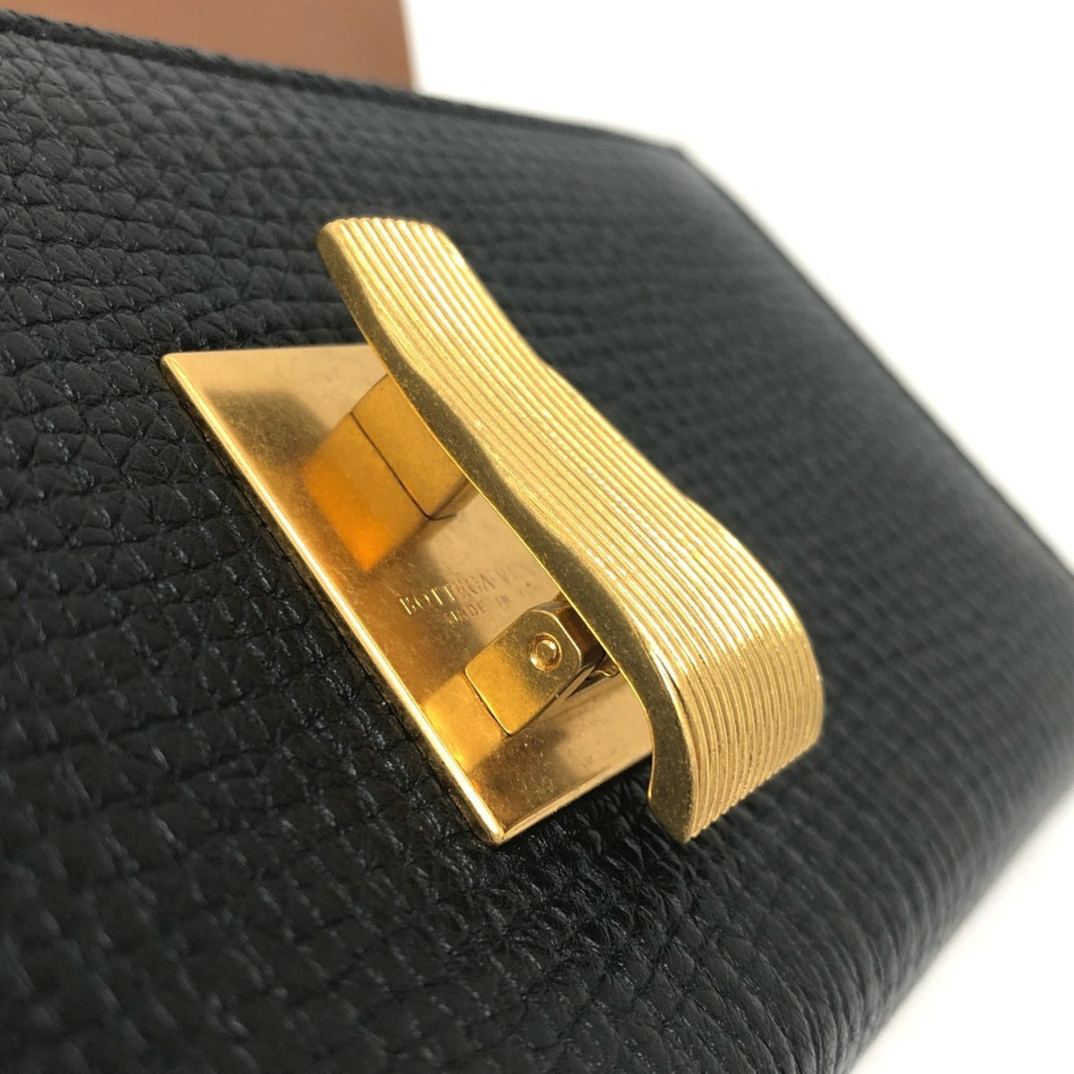 Bottega Veneta Black Leather Long Wallet (Bi-Fold) (Pre-Owned)