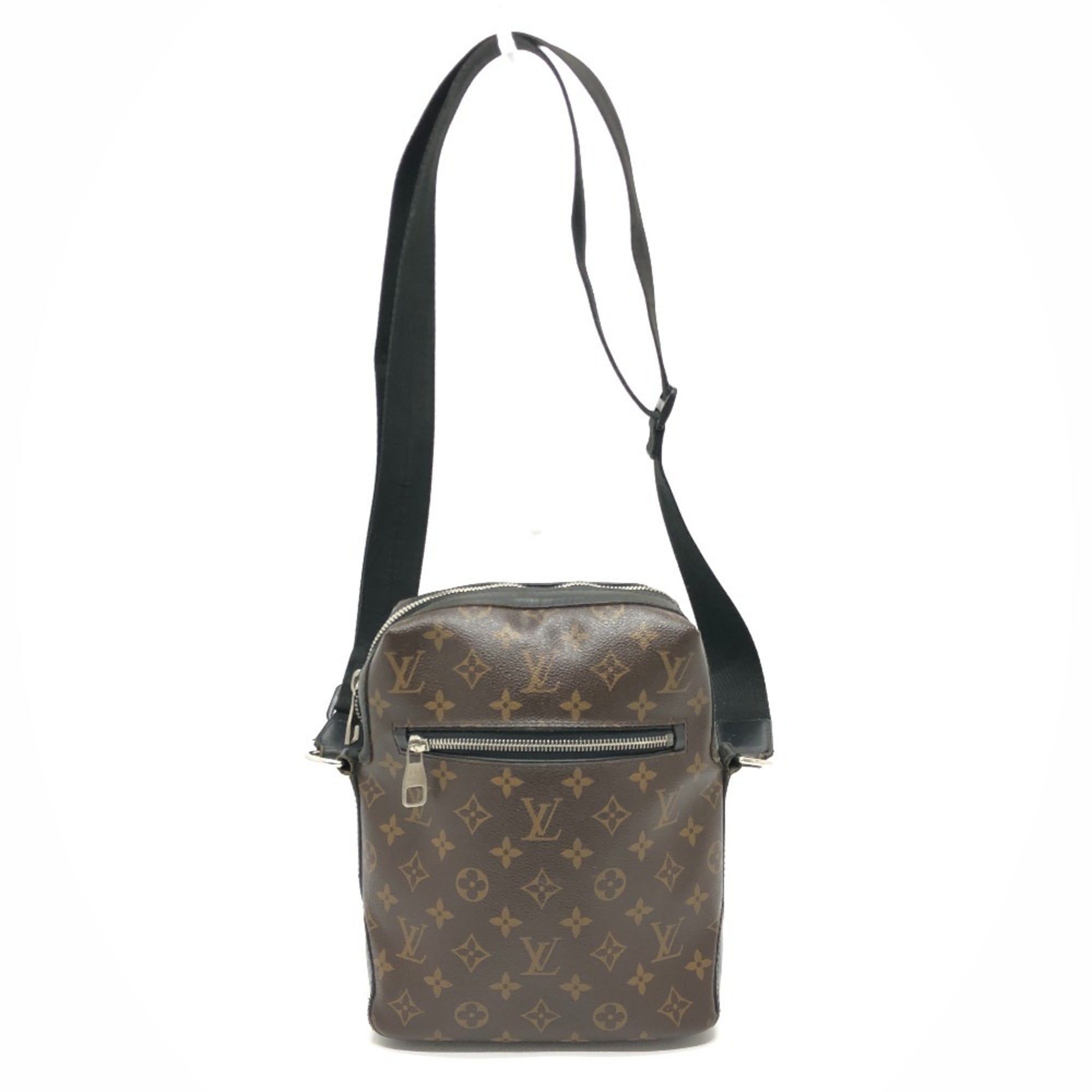 Louis Vuitton Black Brown Monogram Canvas Shoulder Bag (Pre-Owned)