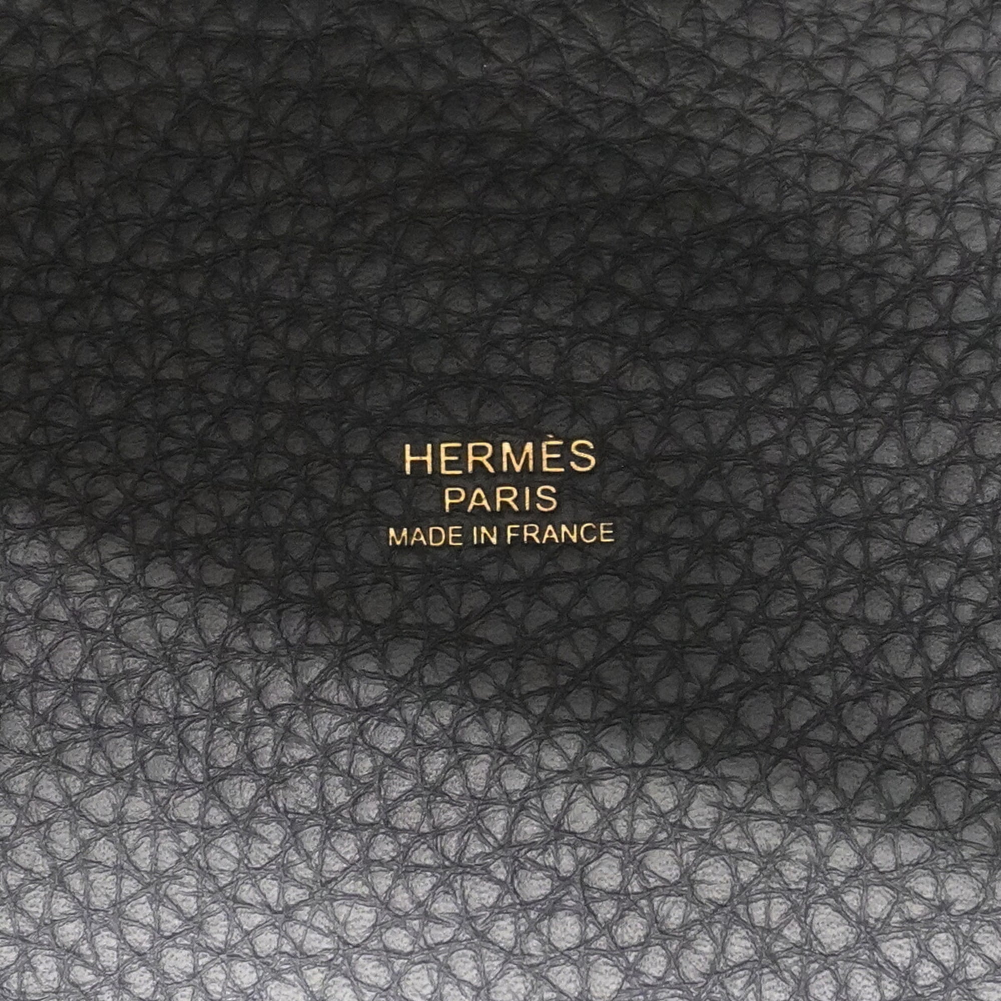 Hermes Black Taurillon Clemence Leather Handbag (Pre-Owned)