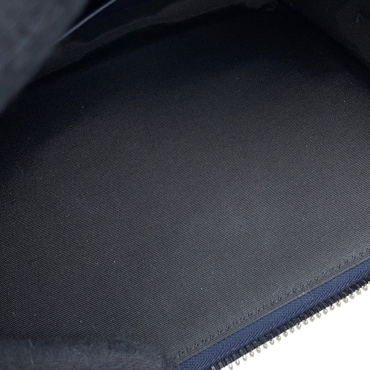 Christian Dior Gray Navy Leather Shoulder Bag (Pre-Owned)