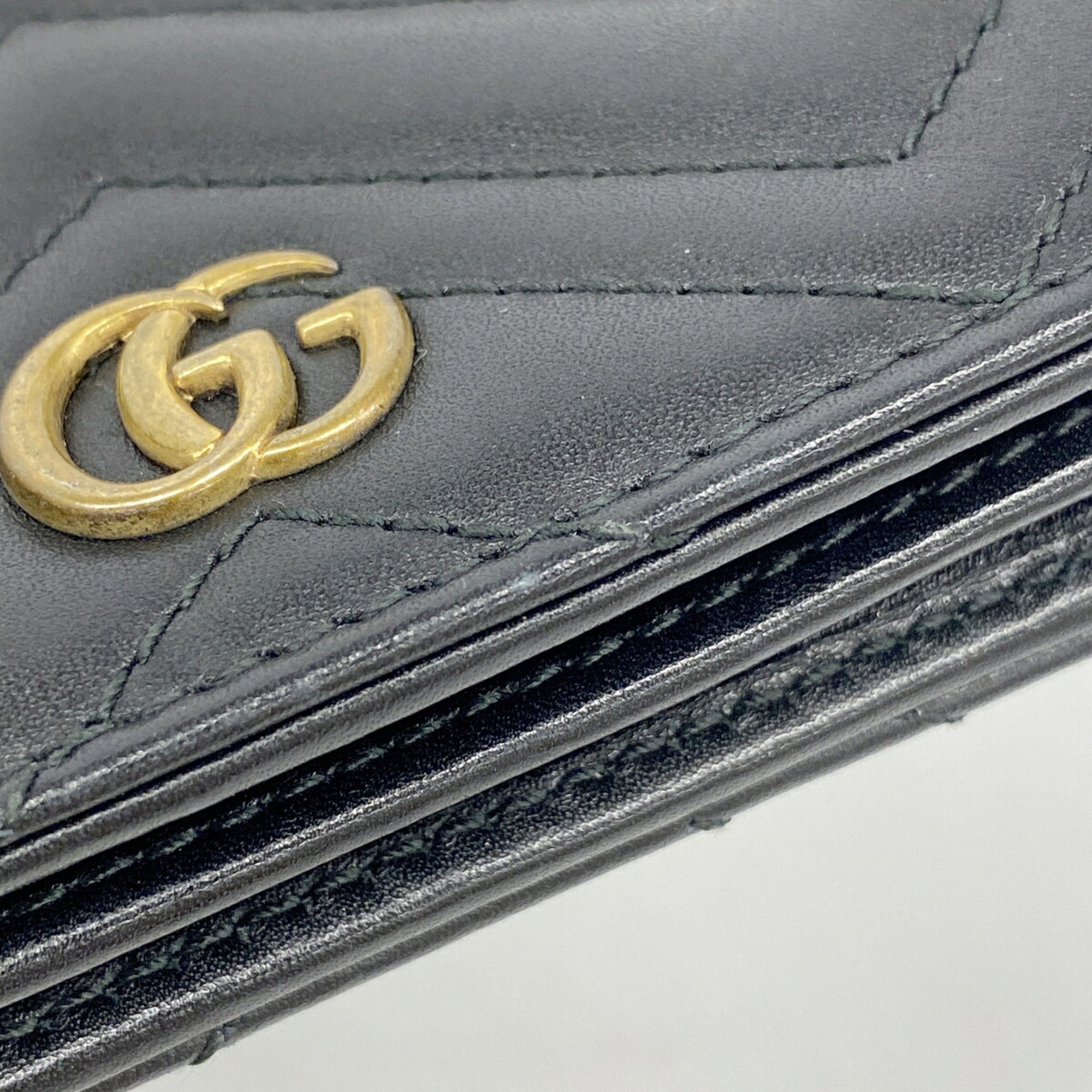 Gucci Black Leather Wallet (Bi-Fold) (Pre-Owned)
