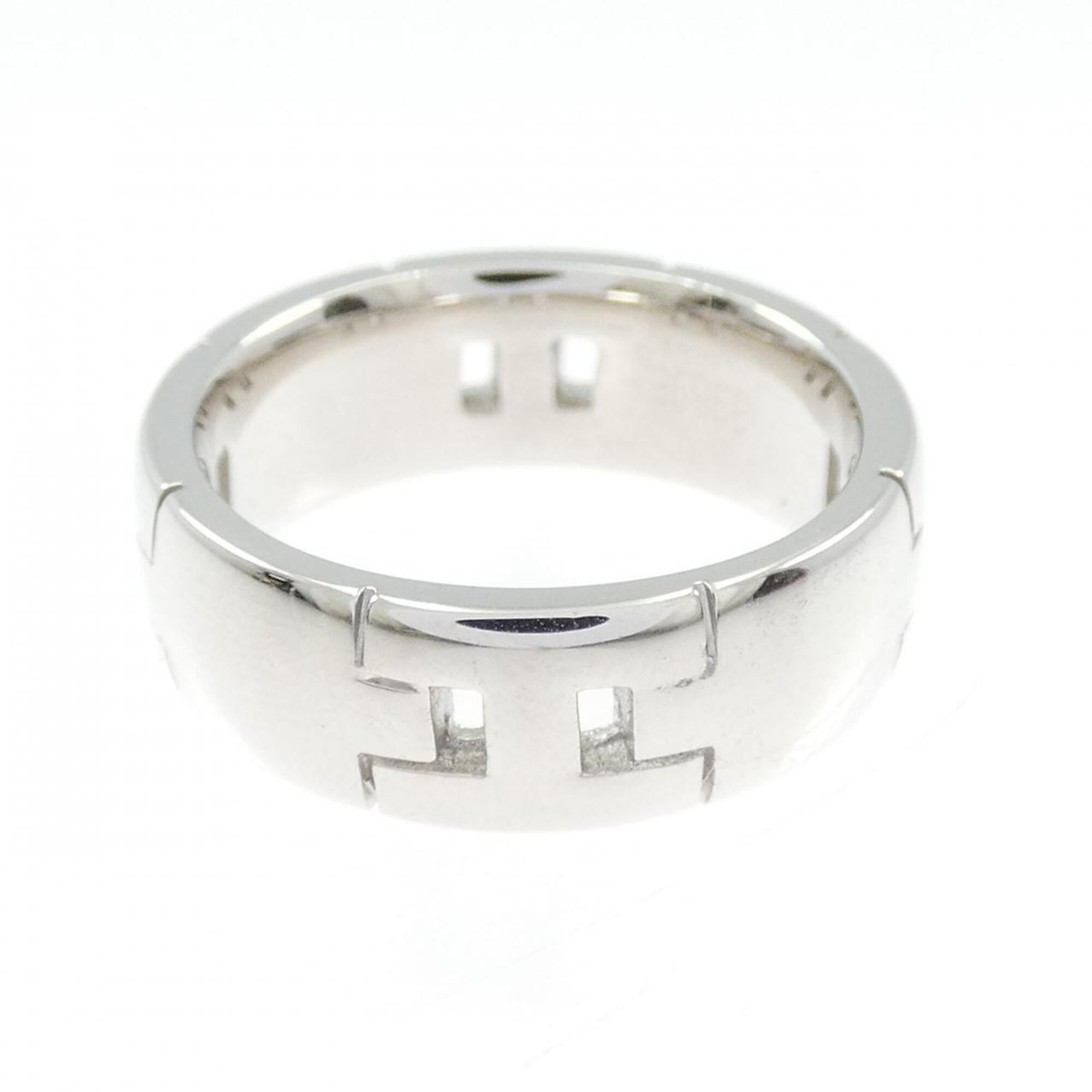 Hermes White Gold (18K) Band Ring (Pre-Owned)