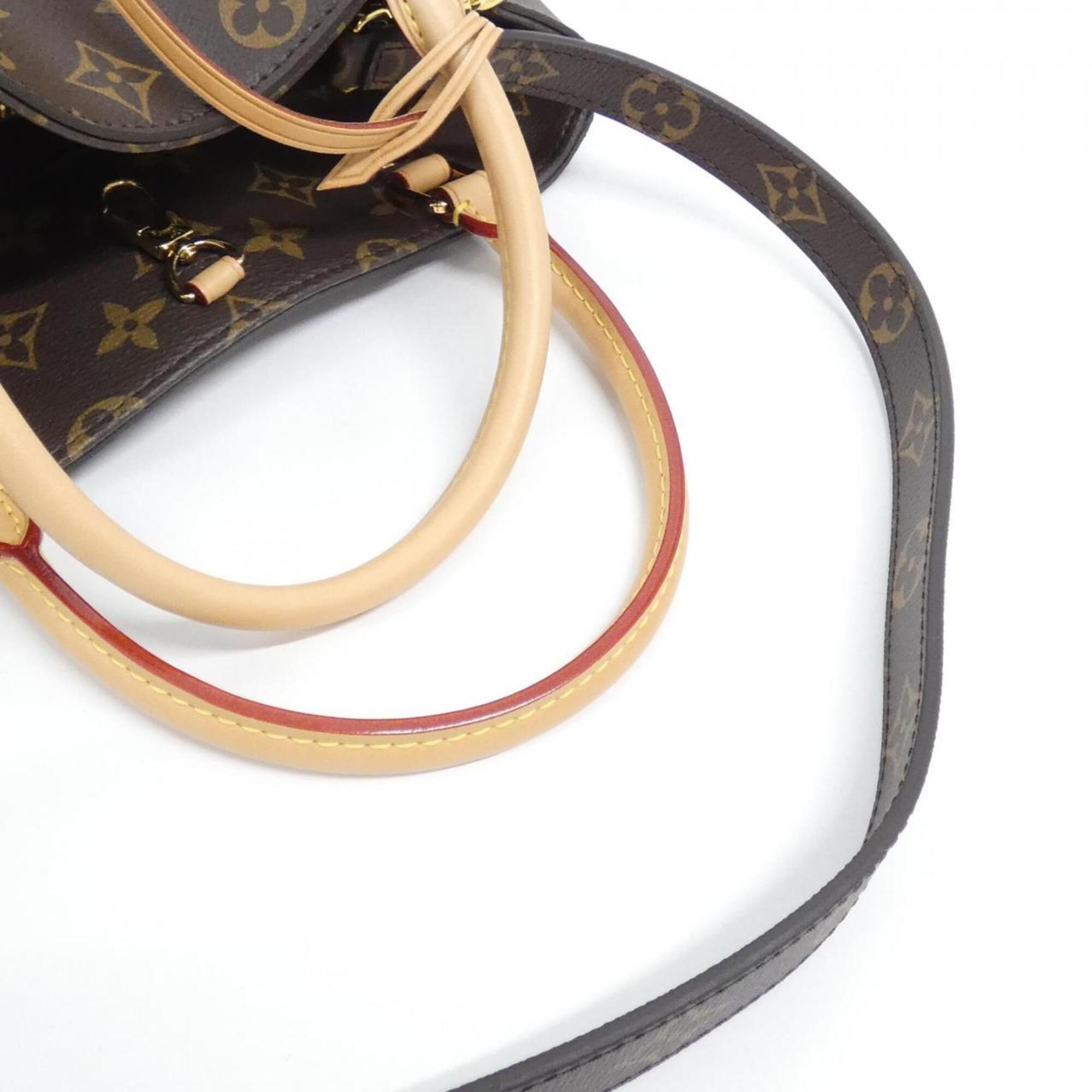 Louis Vuitton Marron Coated Canvas Handbag (Pre-Owned)