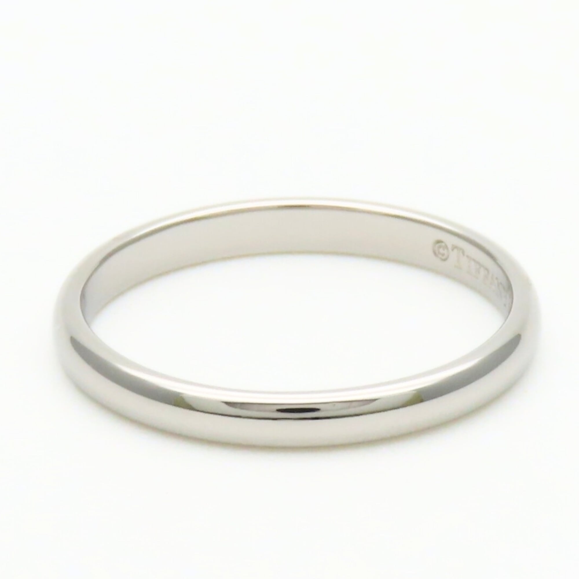 Tiffany Platinum Platinum 950 Band Ring (Pre-Owned)