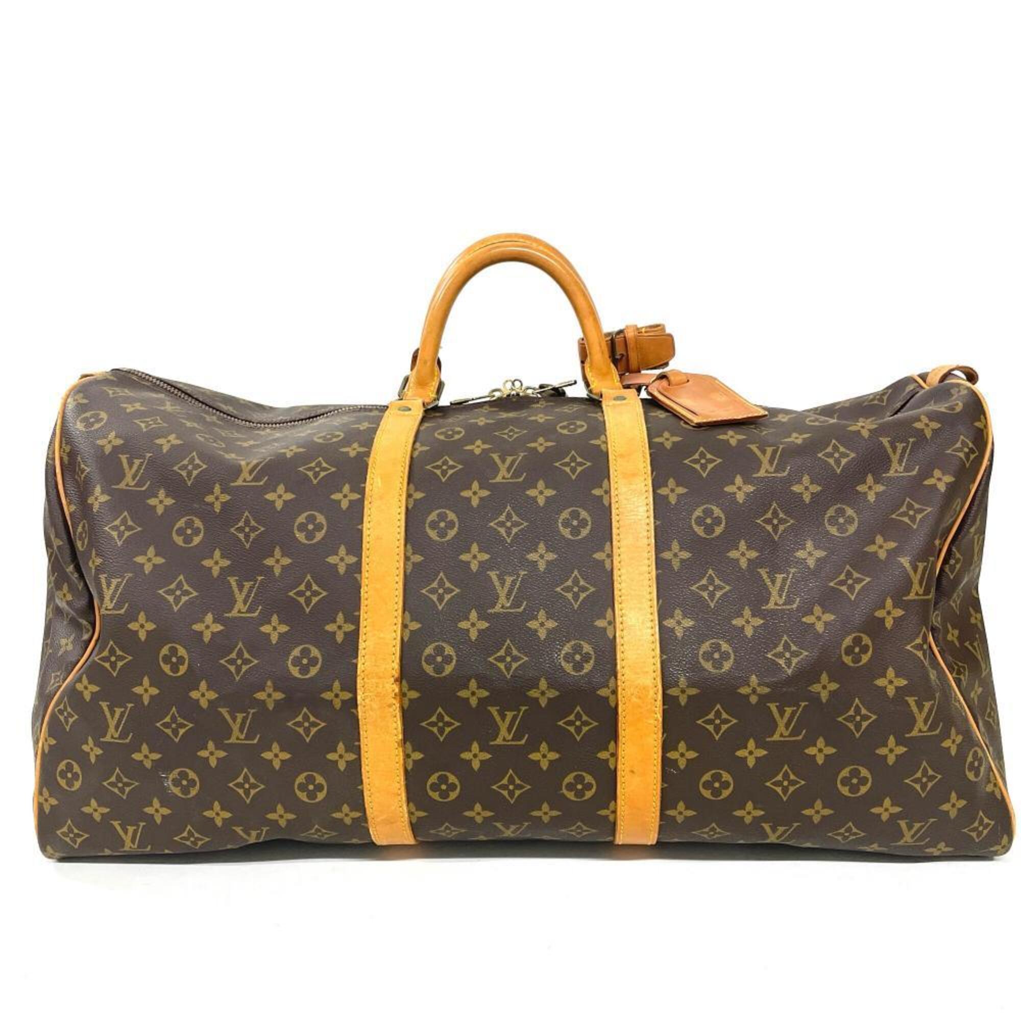 Louis Vuitton Brown Monogram Canvas Boston Bag (Pre-Owned)