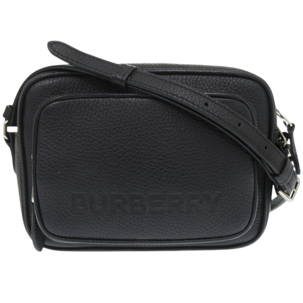 Burberry Black Leather Shoulder Bag (Pre-Owned)