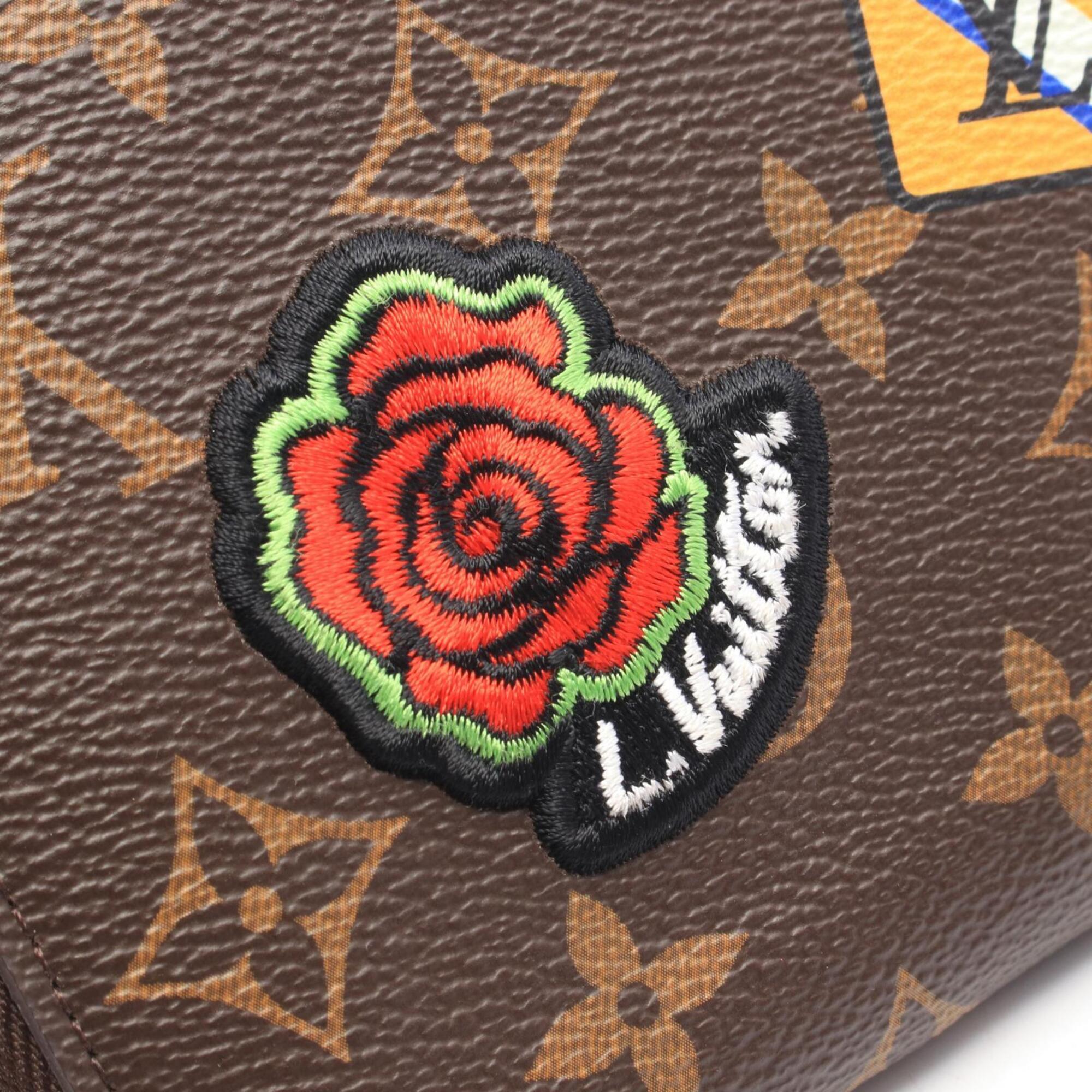 Louis Vuitton Monogram Brown Freesia Multi-Color Coated Canvas Long Wallet (Bi-Fold) (Pre-Owned)