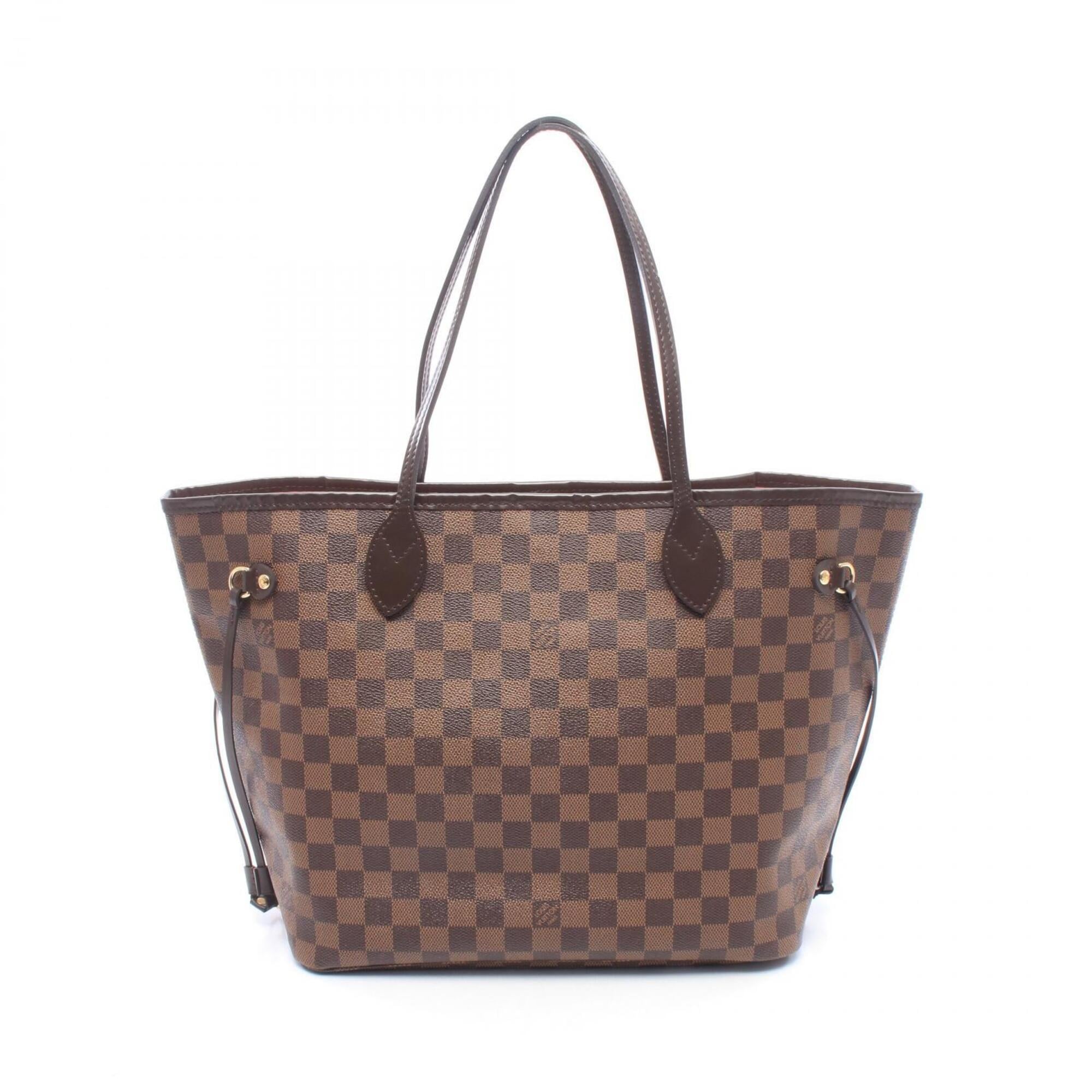 Louis Vuitton Brown Coated Canvas Leather Handbag Tote Bag (Pre-Owned)