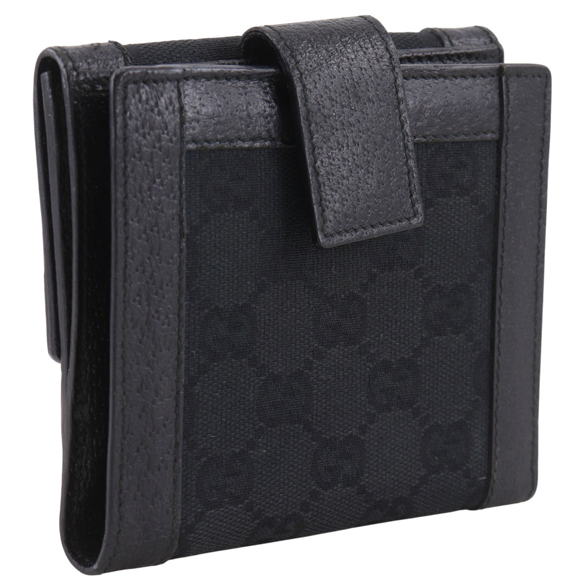 Gucci Black Gg Canvas Wallet (Bi-Fold) (Pre-Owned)