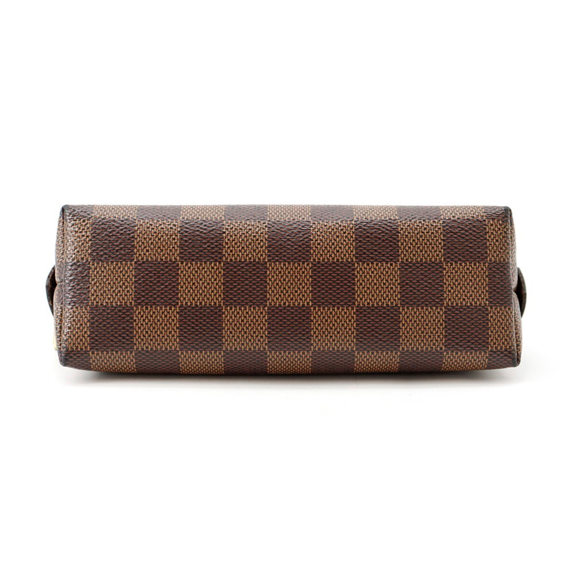 Louis Vuitton Damier Damier Canvas Ebene Red Color Handbag Pochette (Pre-Owned)