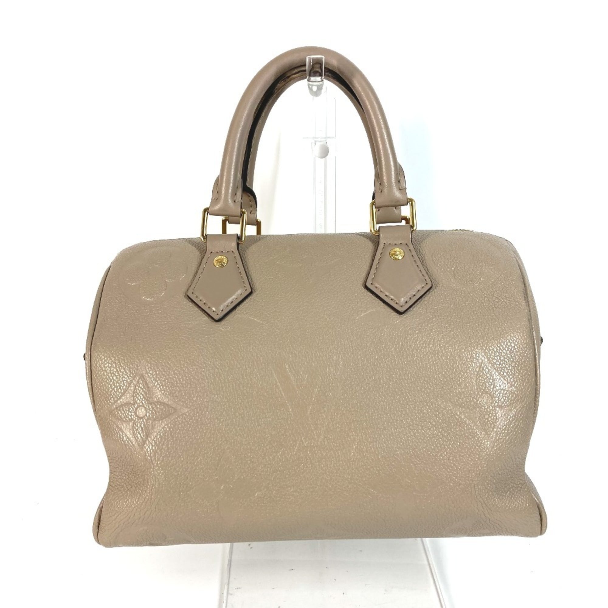 Louis Vuitton Beige Tourterelle Monogram Empreinte Boston Bag Handbag Shoulder Bag (Pre-Owned)