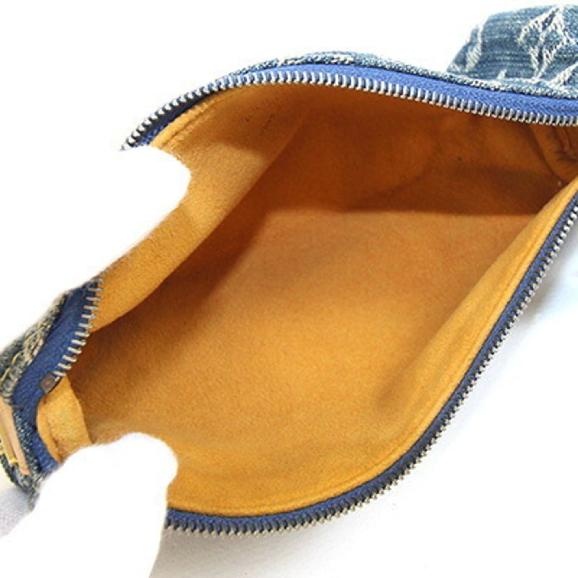 Louis Vuitton Blue Denim Handbag Pouch (Pre-Owned)
