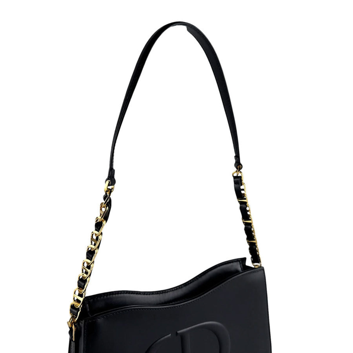 Christian Dior Black Leather Shoulder Bag (Pre-Owned)