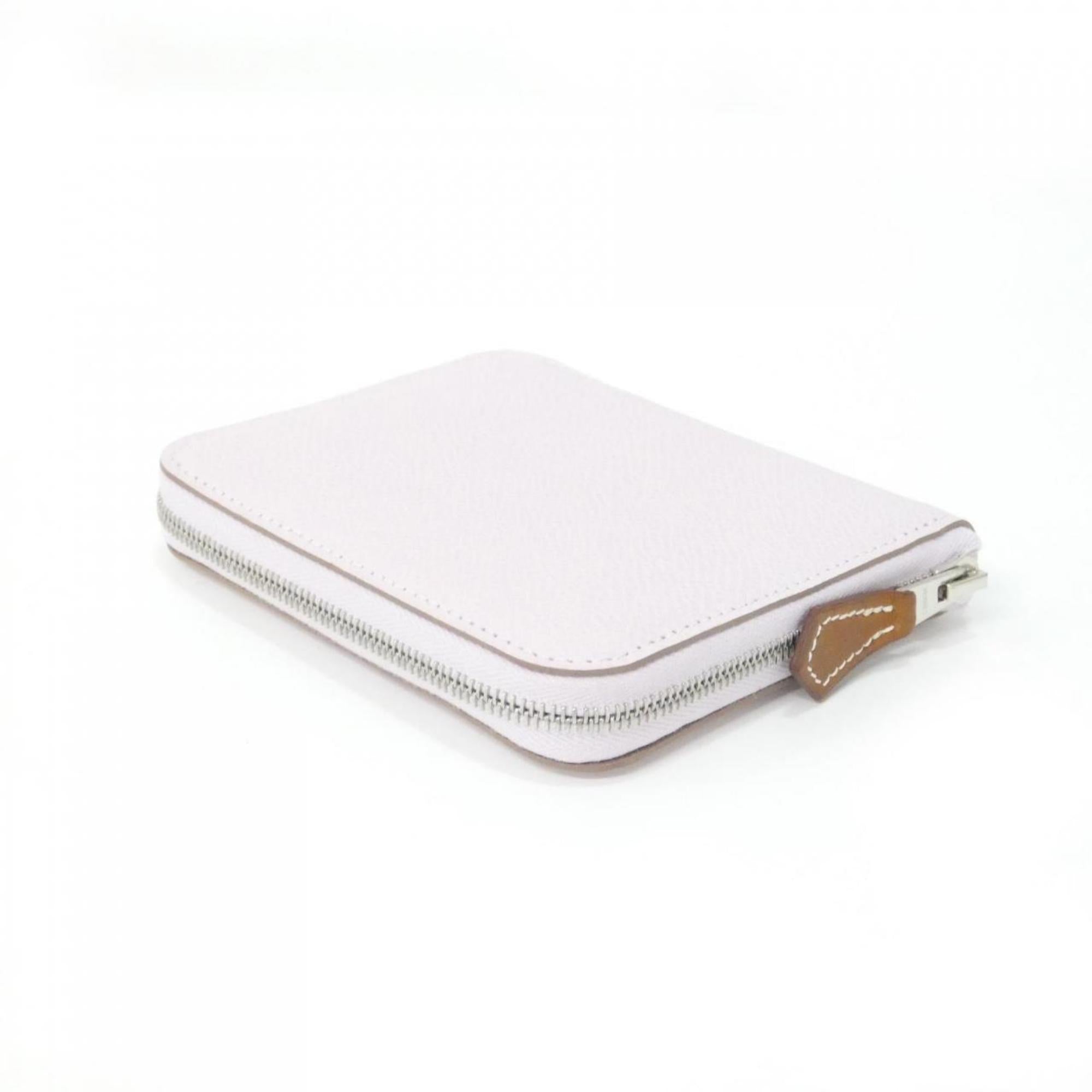 Hermes Pink Epsom Leather Silk Wallet (Bi-Fold) (Pre-Owned)