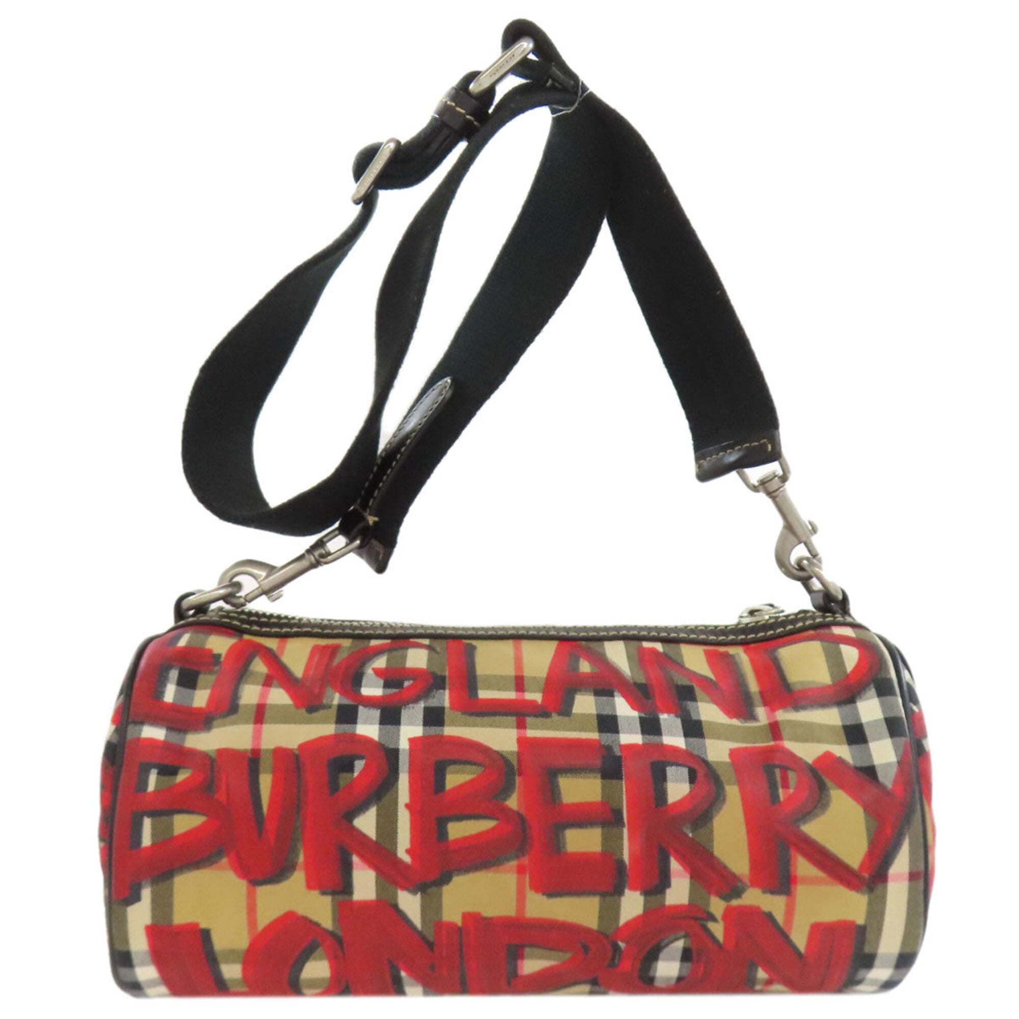 Burberry Brown Nylon Shoulder Bag (Pre-Owned)
