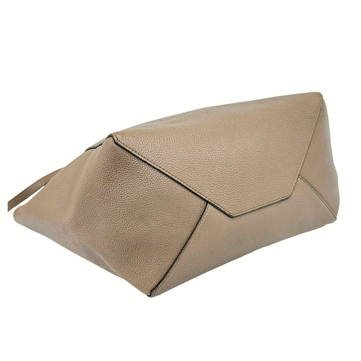 Celine Beige Leather Shoulder Bag Tote Bag (Pre-Owned)