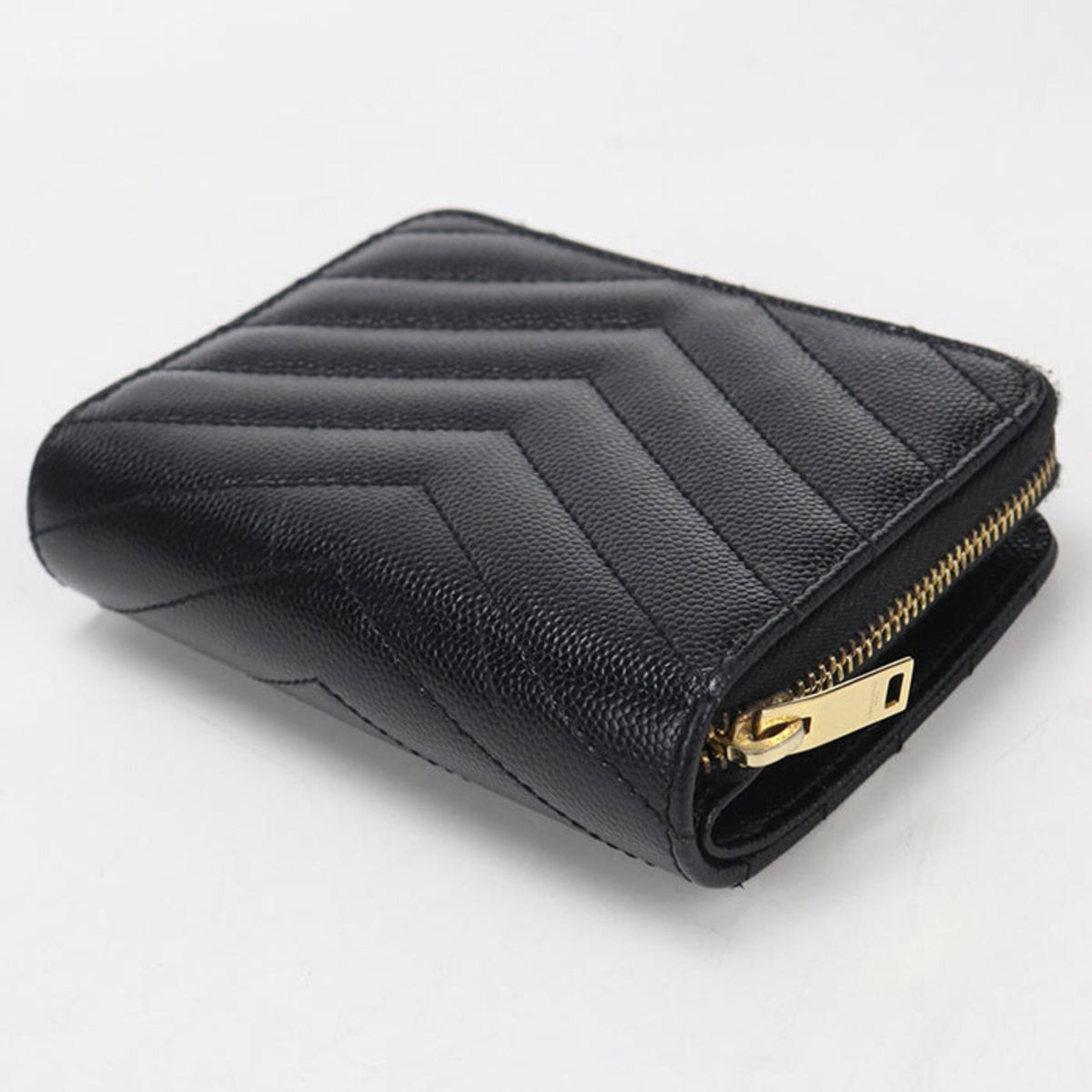 Saint Laurent Black Leather Wallet (Bi-Fold) (Pre-Owned)