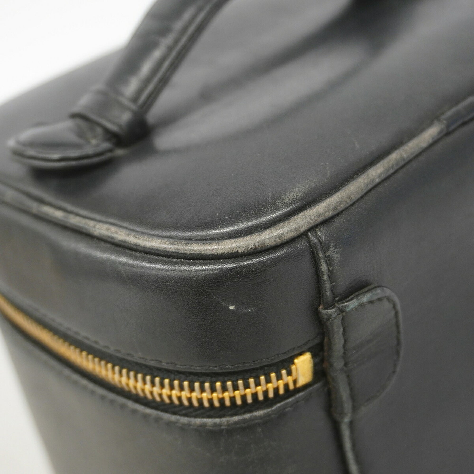 Chanel Black Leather Vanity Bag (Pre-Owned)