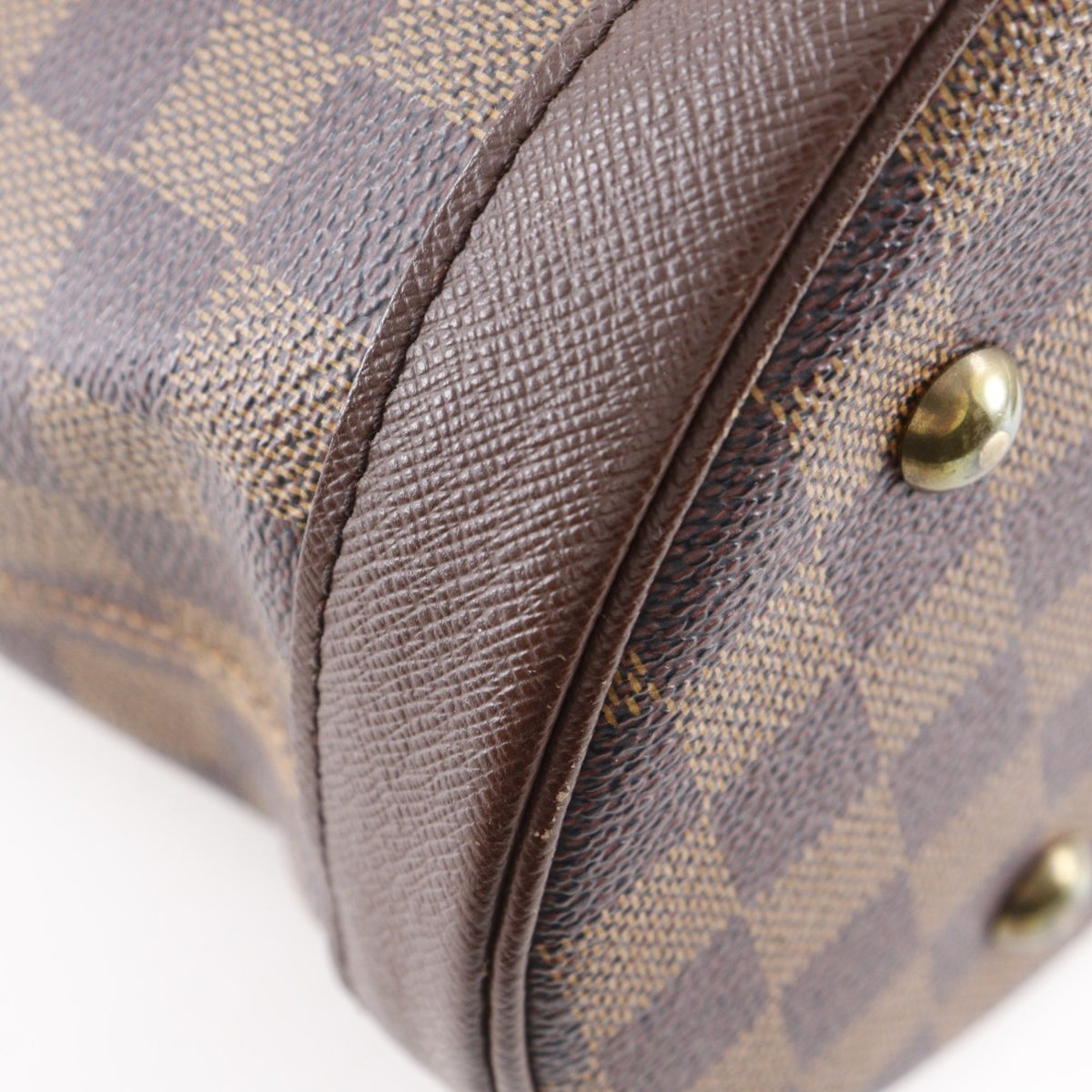 Louis Vuitton Brown Damier Canvas Pouch Tote Bag (Pre-Owned)