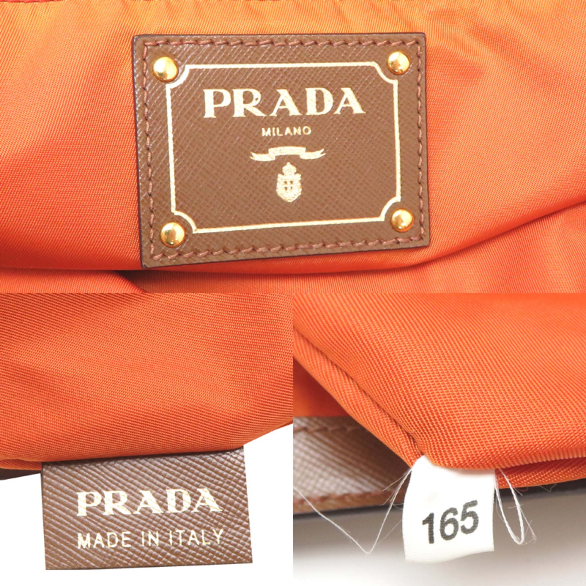 Prada Khaki Nylon Tote Bag (Pre-Owned)