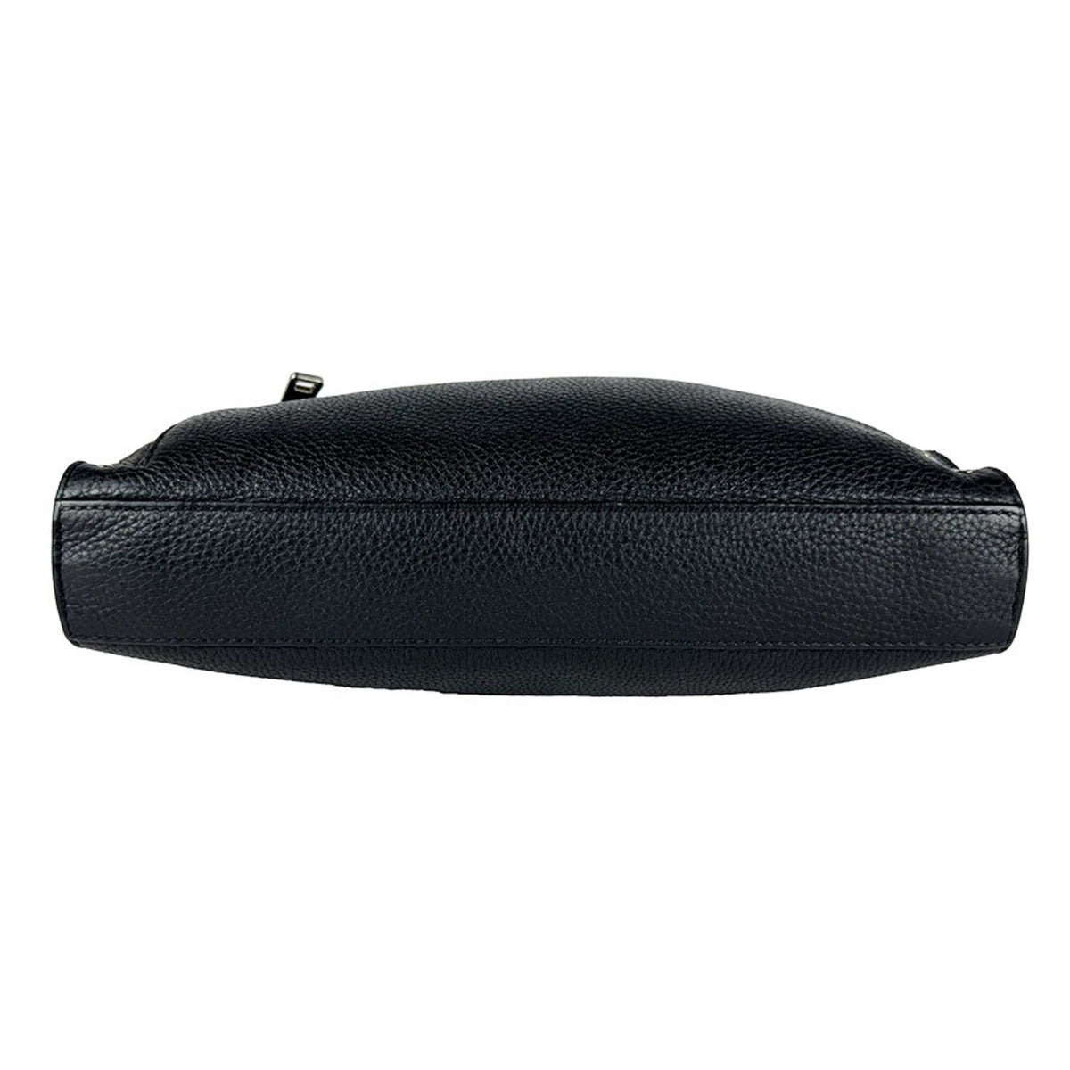 Fendi Black Leather Messenger Bag Shoulder Bag (Pre-Owned)