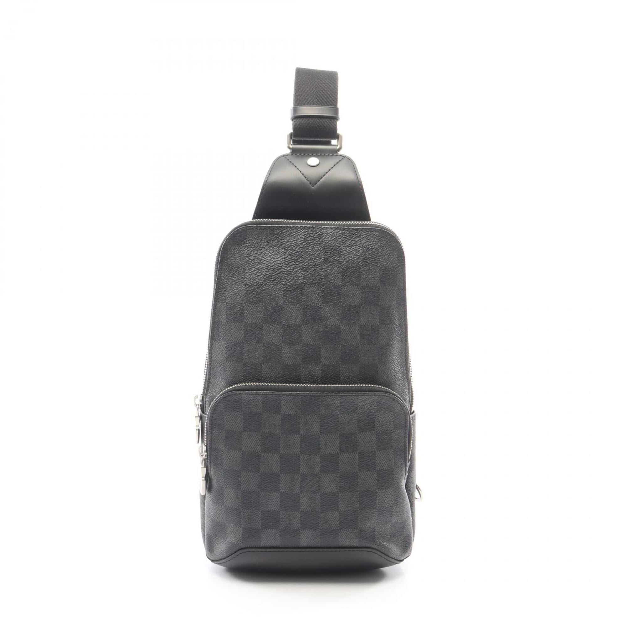 Louis Vuitton Black Damier Graphite Leather Fanny Pack Sling Bag (Pre-Owned)
