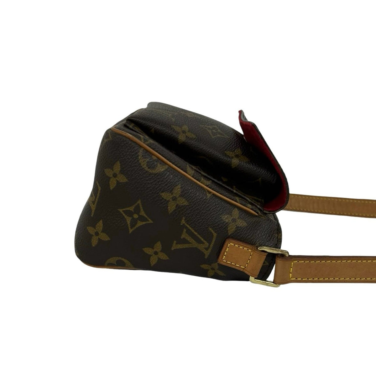 Louis Vuitton Brown Leather Pvc Pochette Shoulder Bag (Pre-Owned)