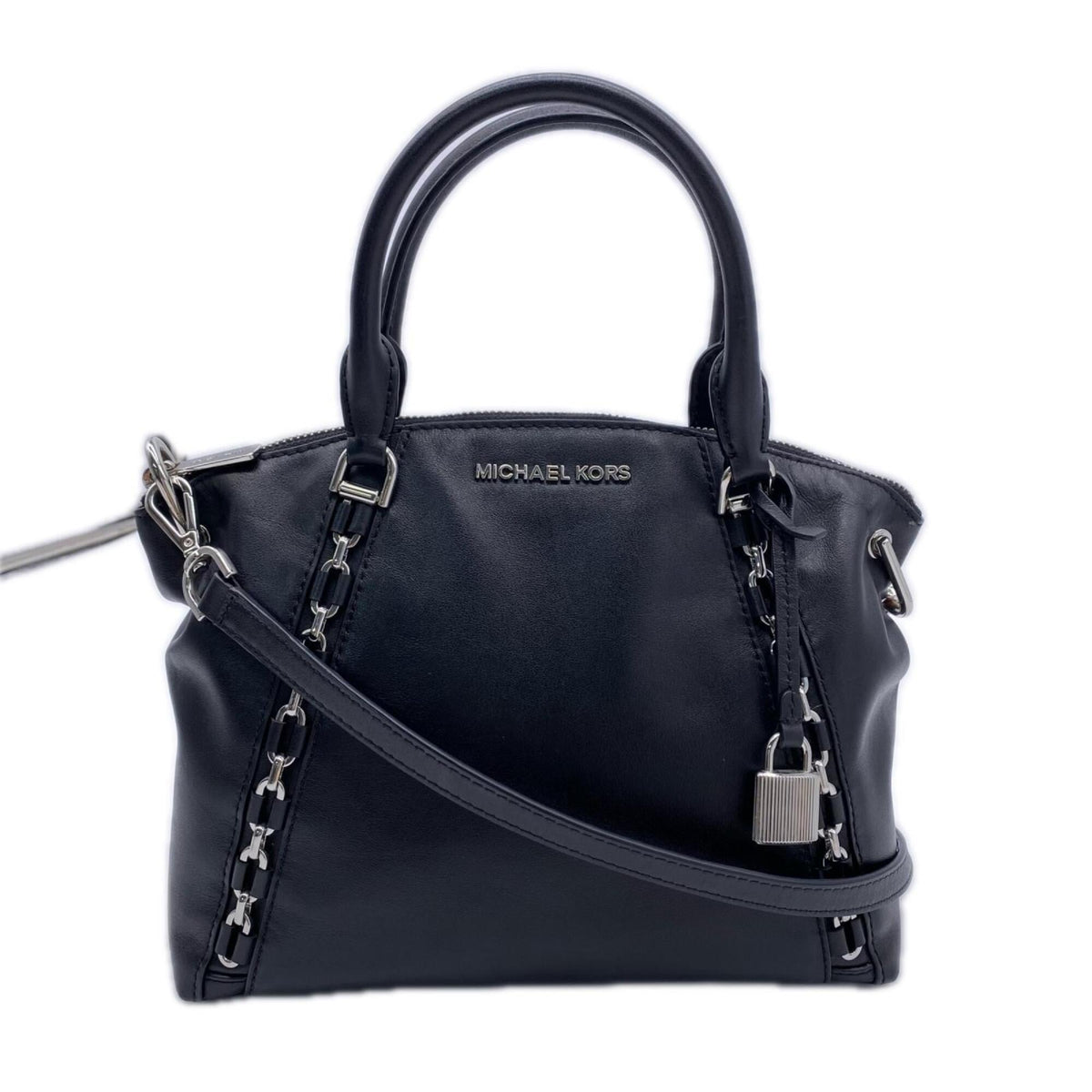 Michael Kors Black Leather Handbag (Pre-Owned)