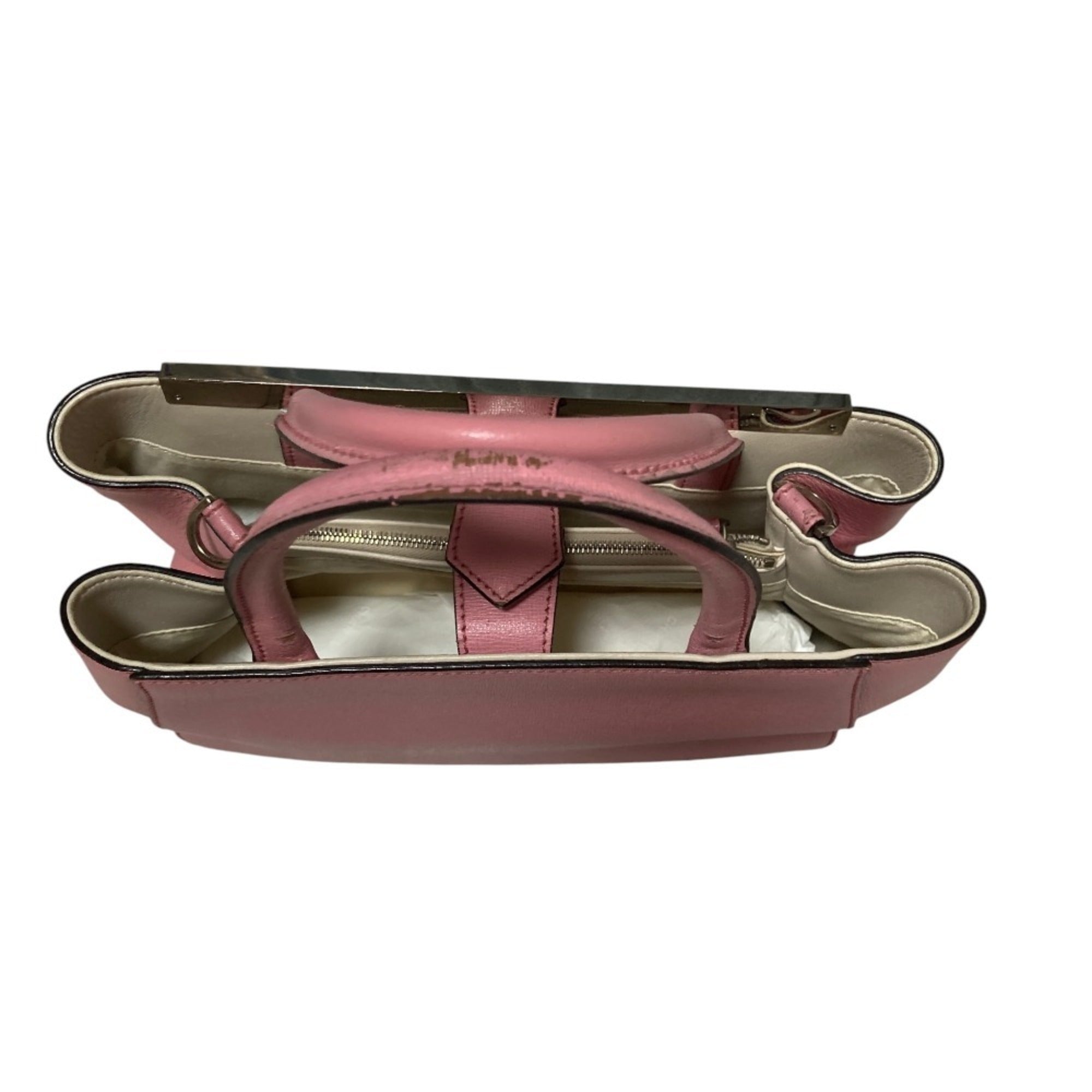 Fendi Pink Leather Handbag (Pre-Owned)