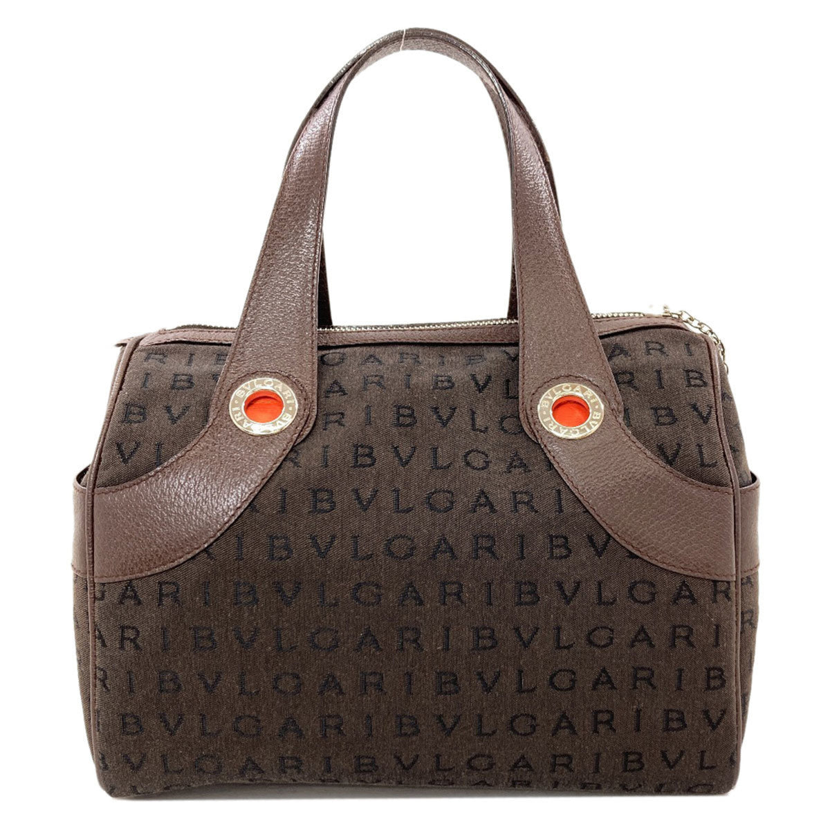 Bvlgari Brown Canvas Handbag (Pre-Owned)