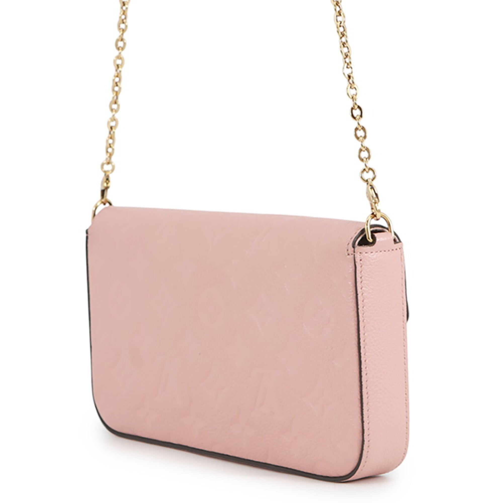 Louis Vuitton Monogram Empreinte Rose Poudre Monogram Empreinte Chain/Shoulder Wallet (Pre-Owned)