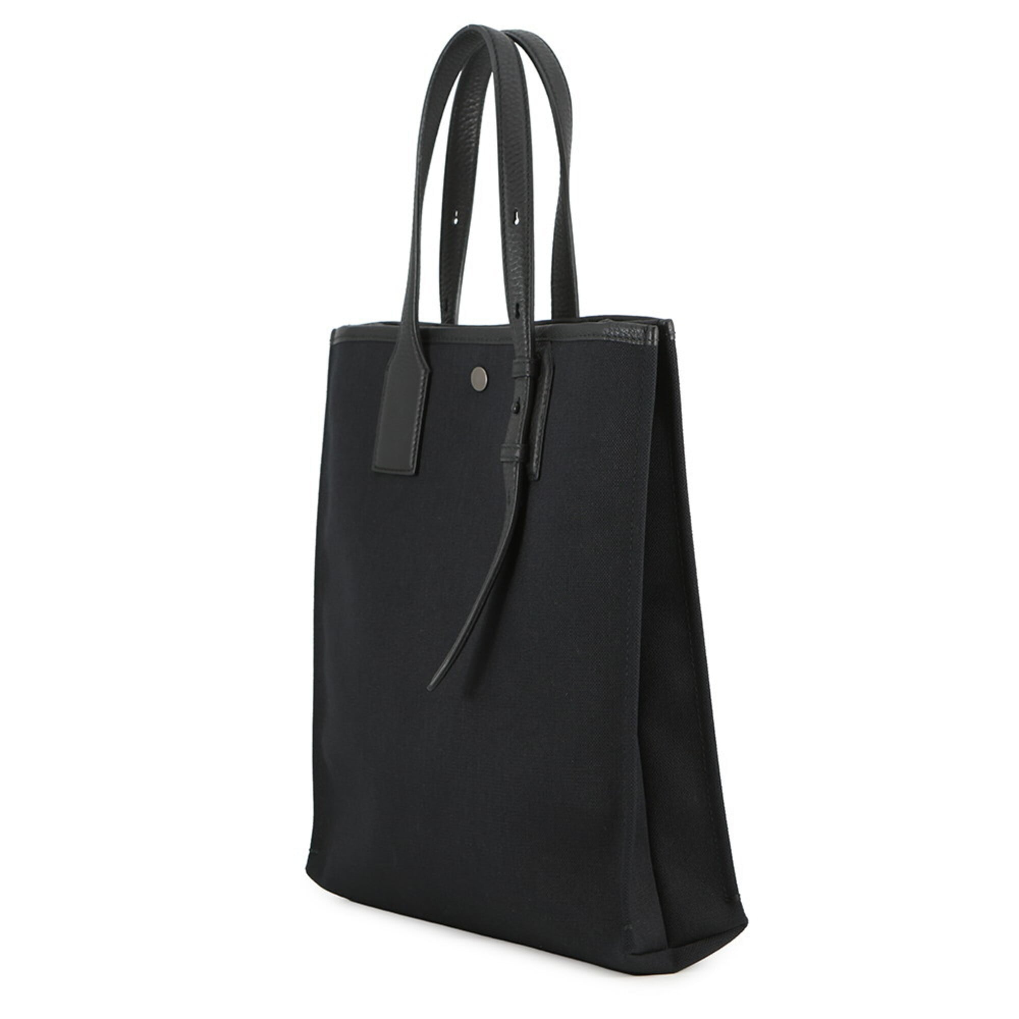 Salvatore Ferragamo Black Canvas Handbag Tote Bag (Pre-Owned)