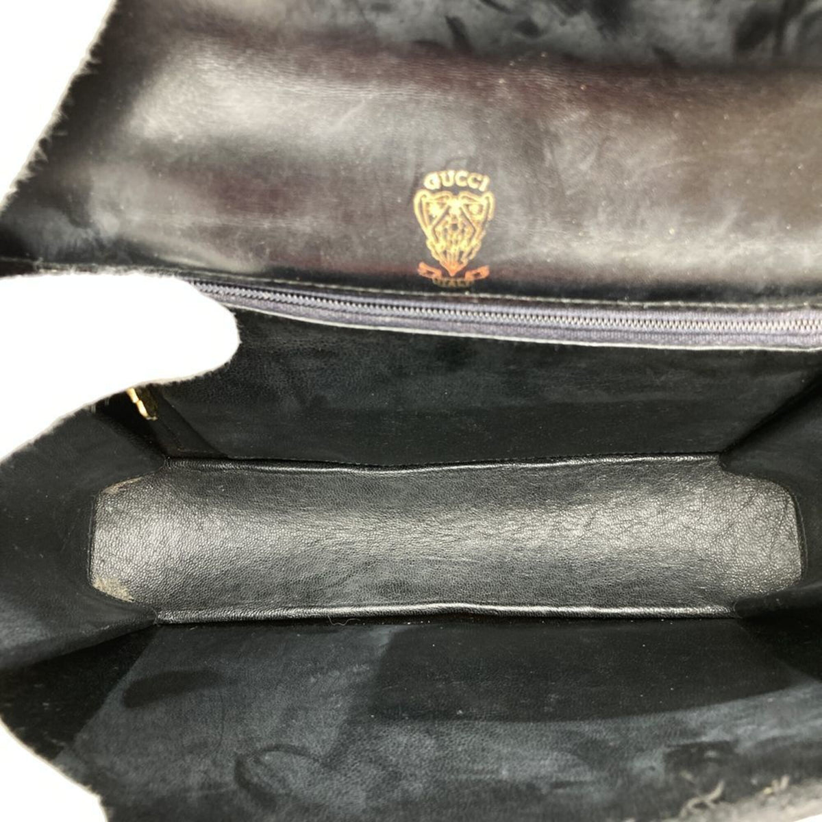 Gucci Black Micro Gg Leather Shoulder Bag (Pre-Owned)
