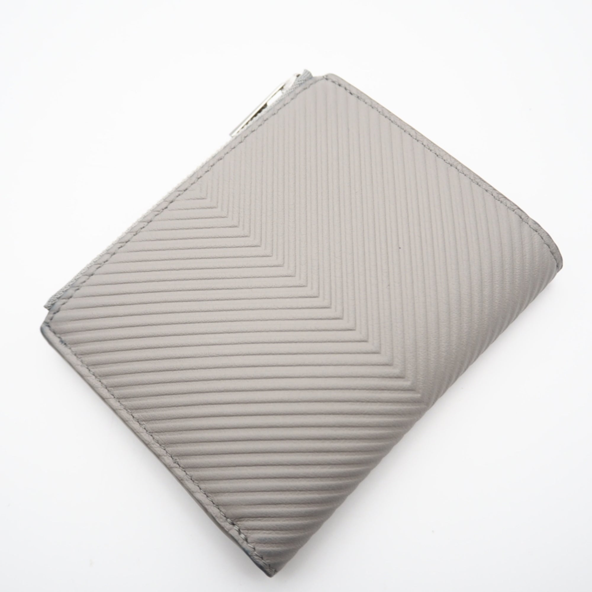Loewe Gray Leather Wallet (Bi-Fold) (Pre-Owned)