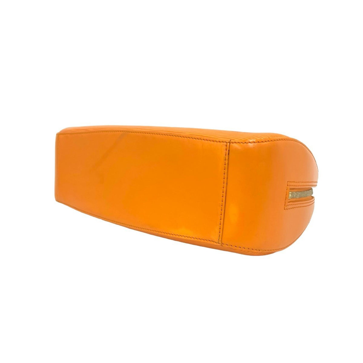 Louis Vuitton Orange Leather Boston Bag Handbag (Pre-Owned)